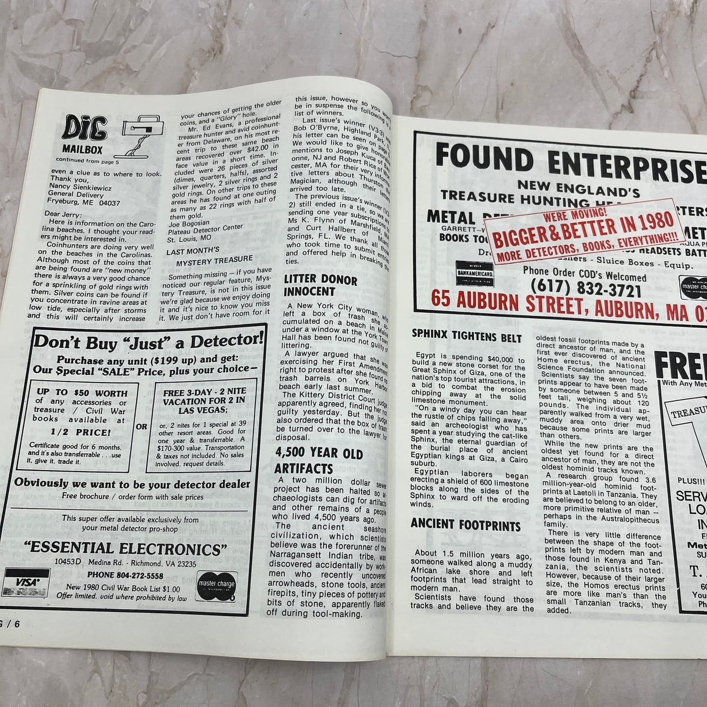 1979 Winter - DIG Eastern Treasure Hunters Magazine - Coins Bottles Gems M18