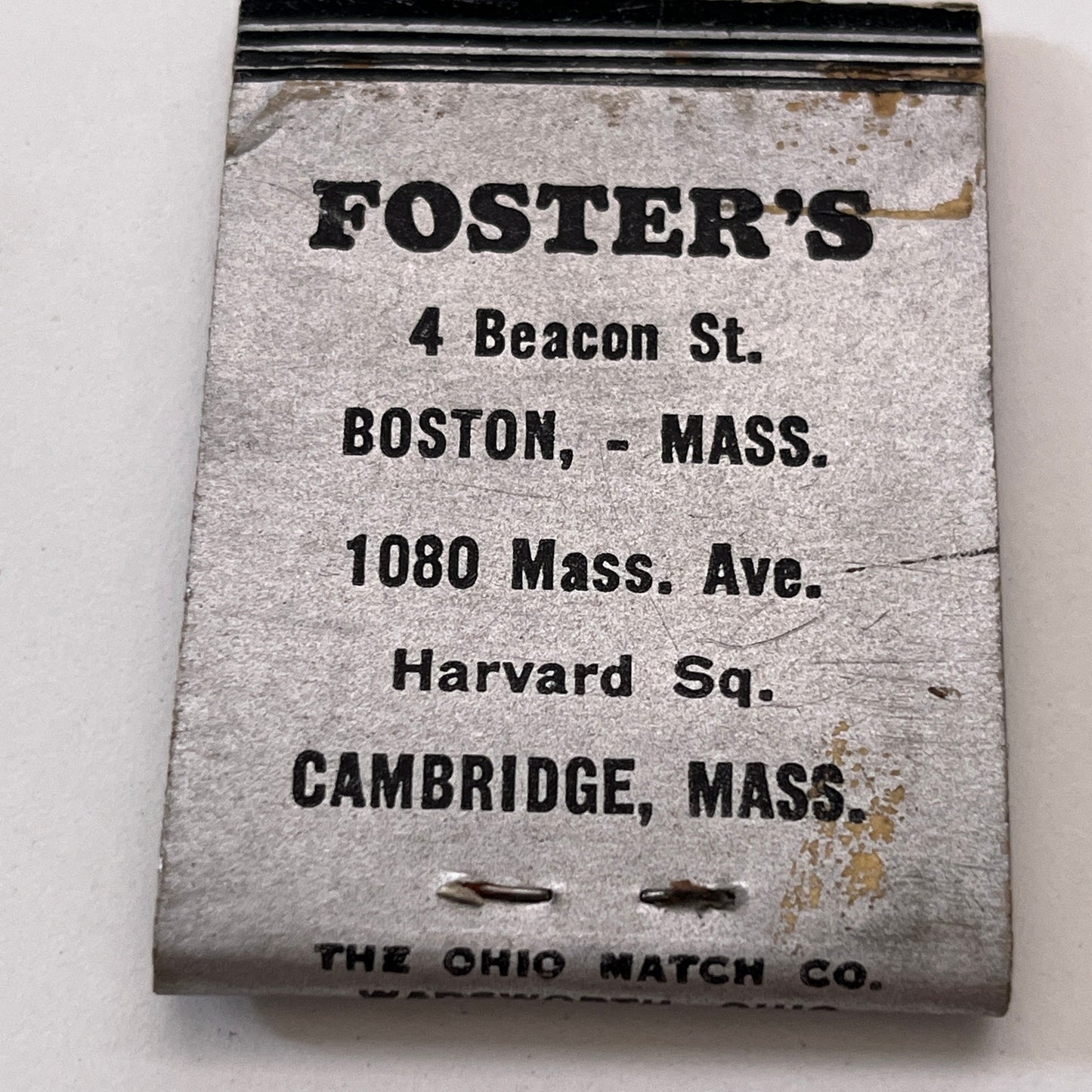 Foster's Appetizing Foods Lawrence MA Vintage Matchbook Cover TB8-MB3-1