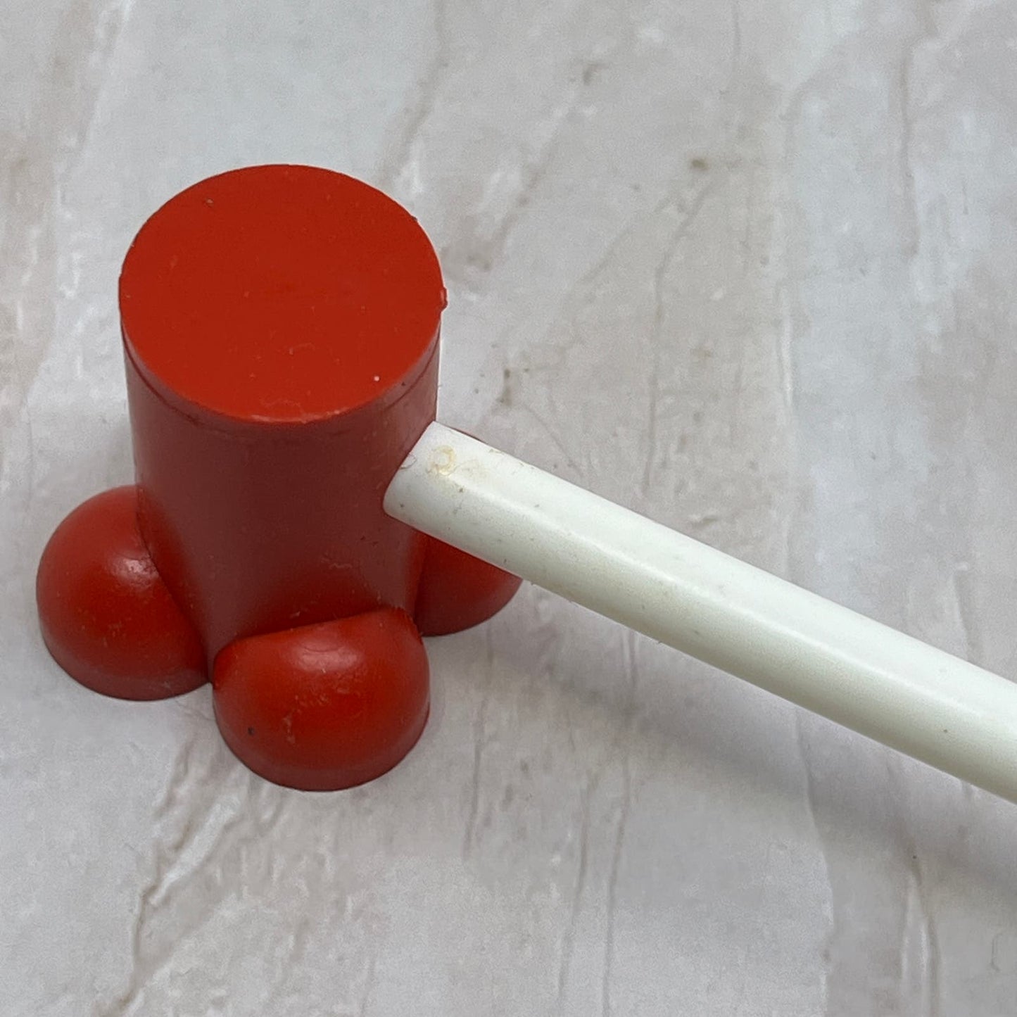 1950’s Red and White Toy Celluloid Bubble Pipe for Blowing Bubbles SB8