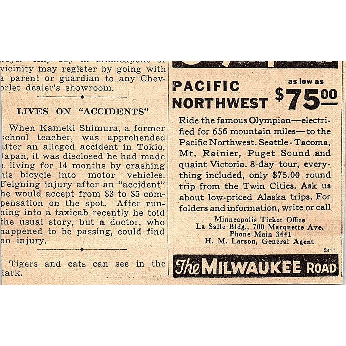 Rose Friestater 181 Pound Teacher Fired 1935 Newspaper Article AG6-M3