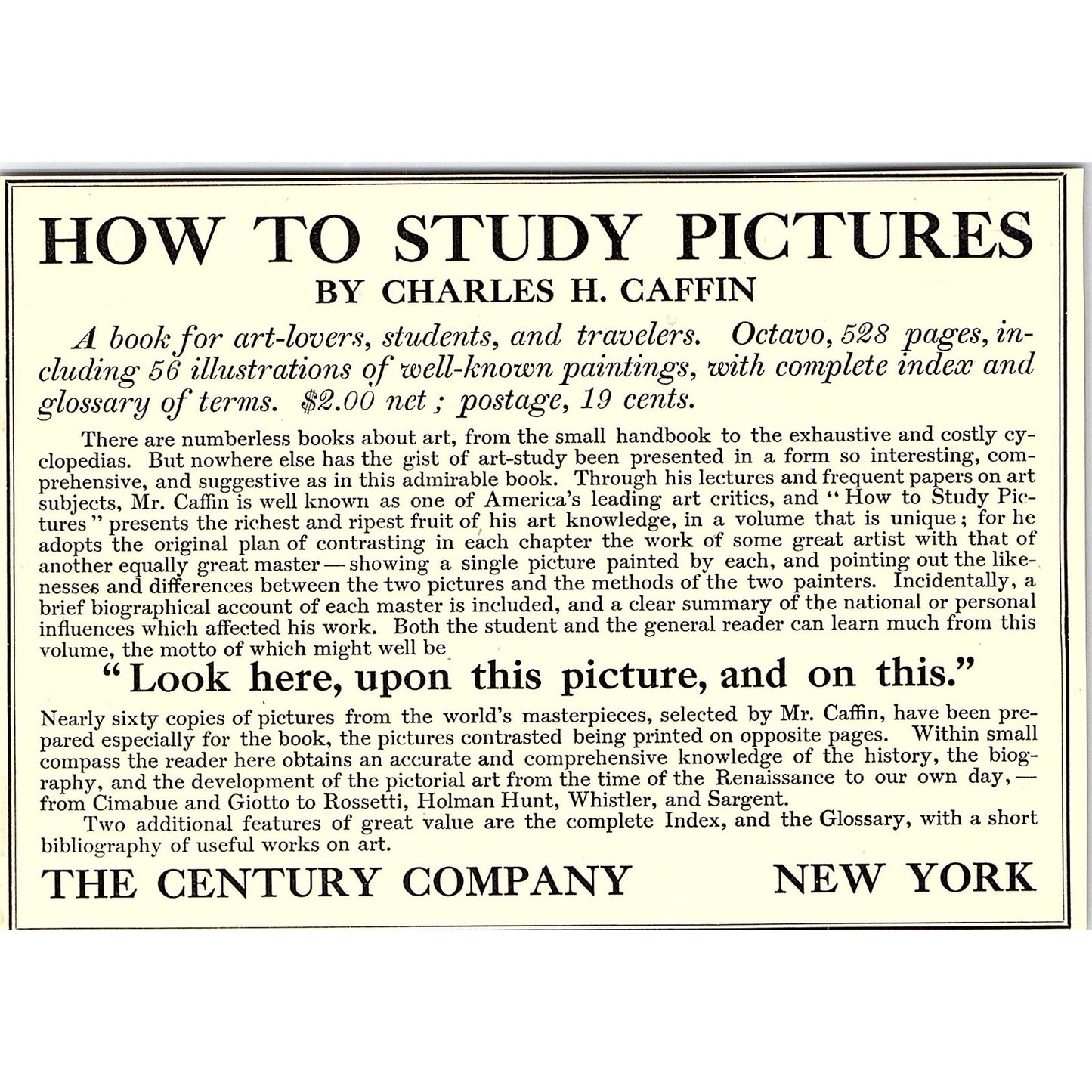 Cassell & Co Ltd Art Prints New York E. 19th St - 1906 Ad AF5-3