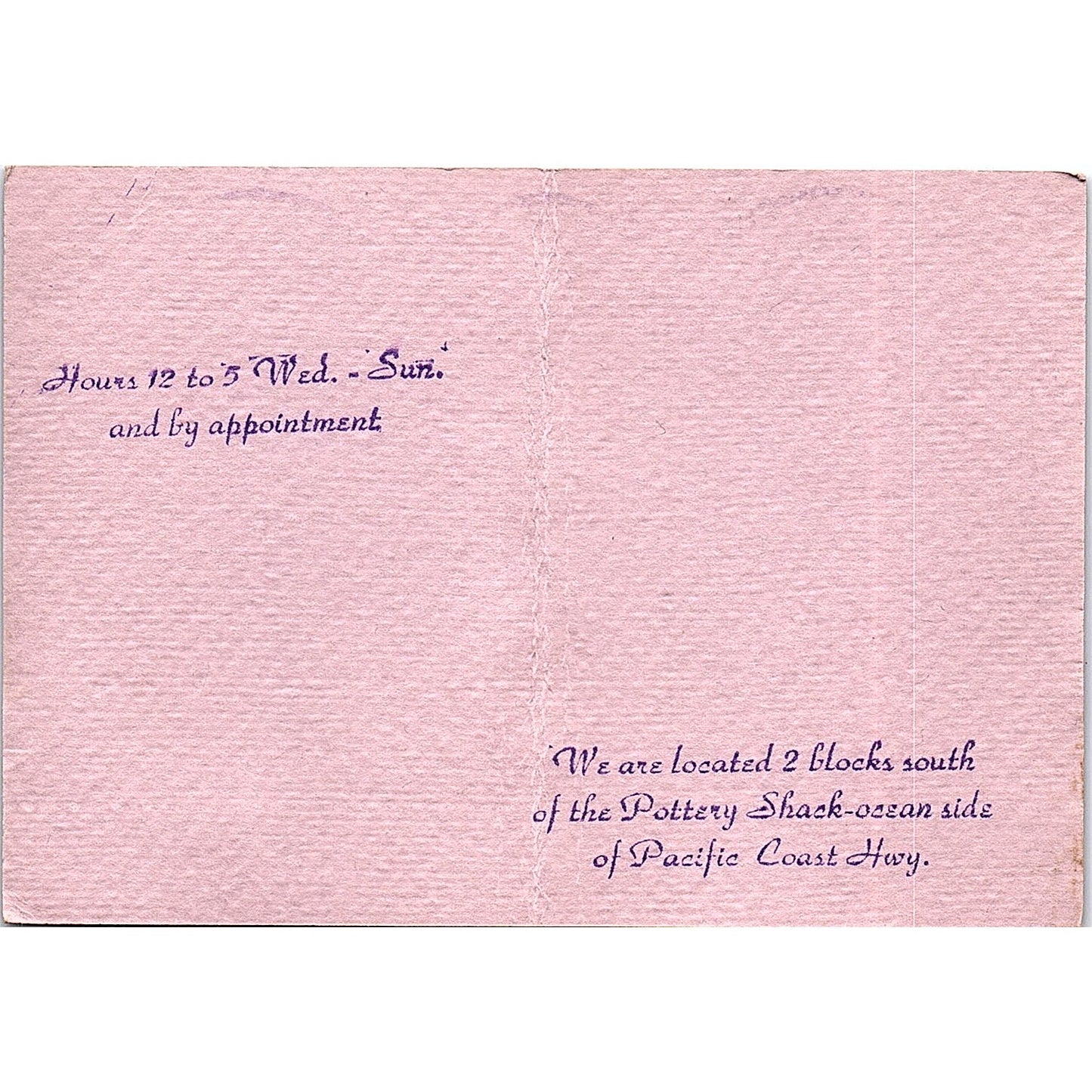 Mikeal Parker Goldsmith Laguna Beach CA Vintage Business Card TH2-B2