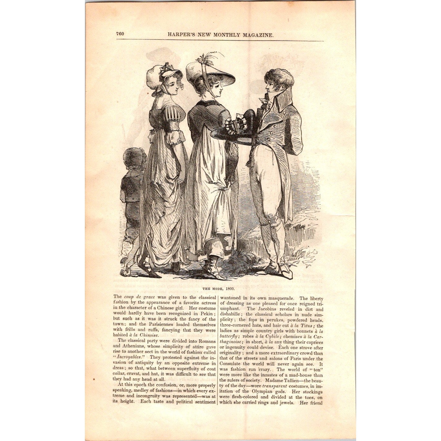 The Generations of Fashions - Ladies Fashion 7 Pages 1854 Article I19