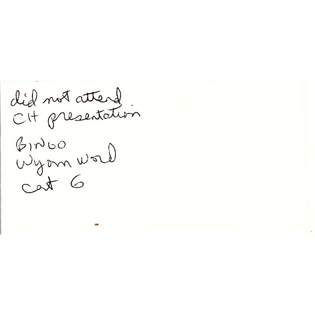 The Scrapbook Den Casper WY Vintage Business Card SC9-B10