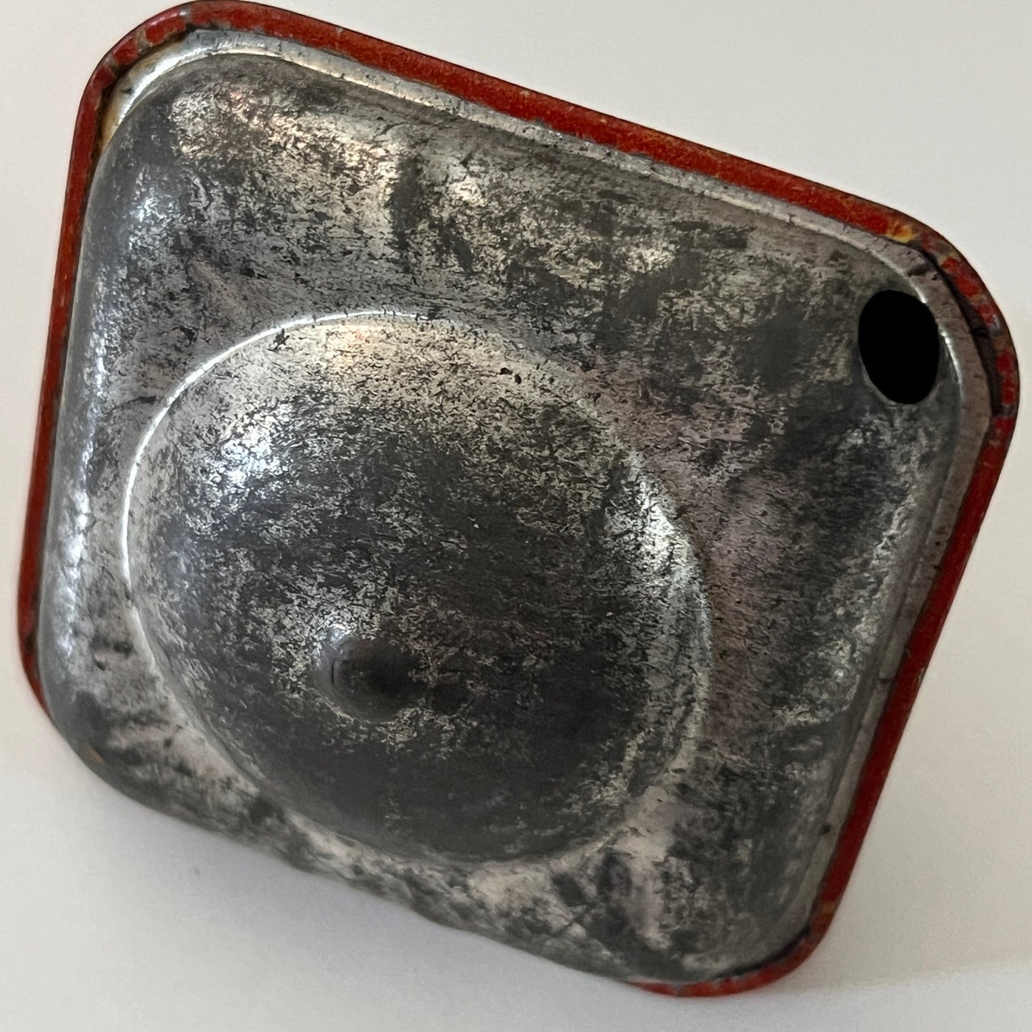 1940s Vintage Humming Square Spinning Top Toy England Tin Litho Toy TK3