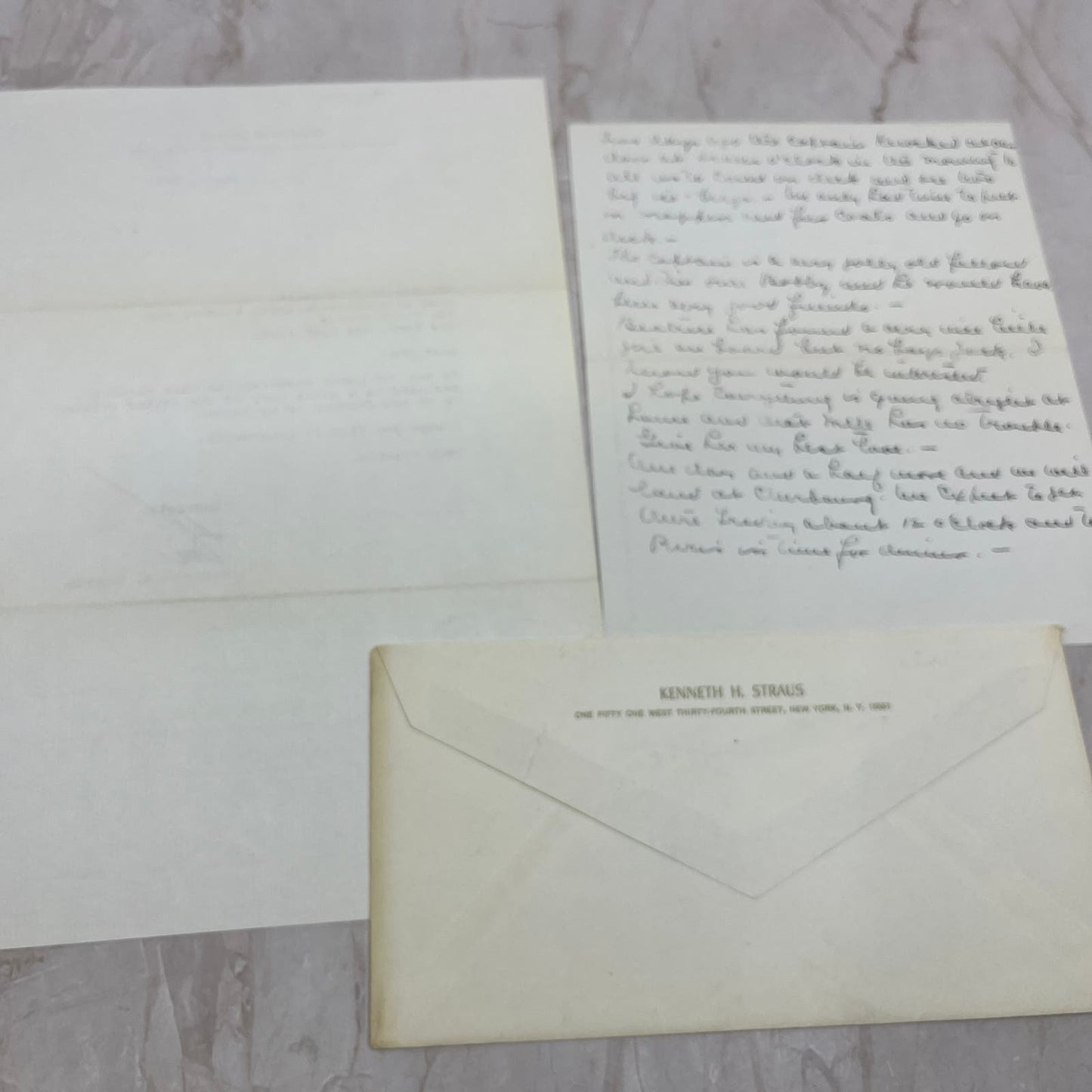 1973 Correspondence Letter Kenneth H. Straus & Donald C. Goodwin NY AE7