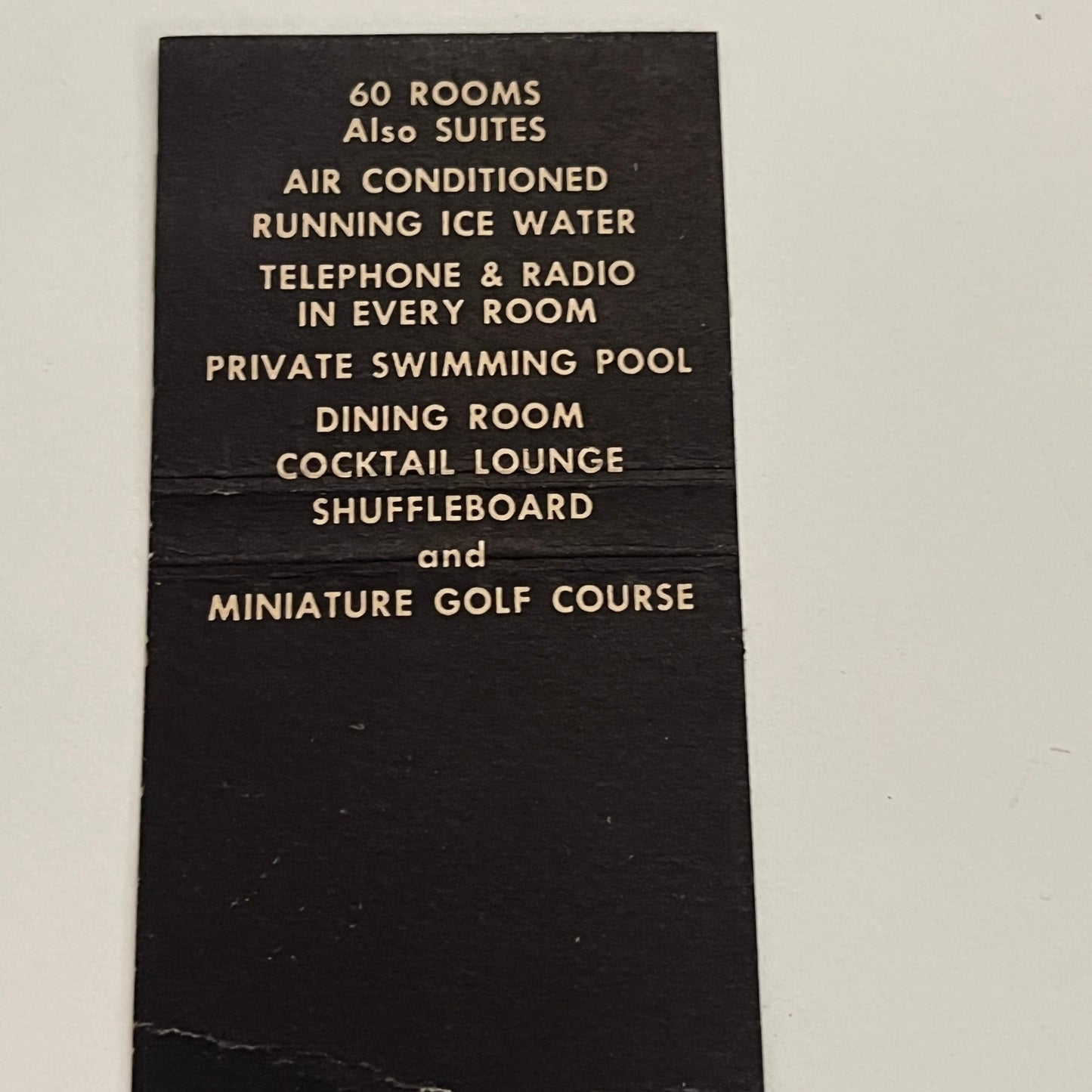 Poor Richard's Lounge Sun-N-Sand Hotel Court Biloxi MS 1953 Matchcover AG3-S27