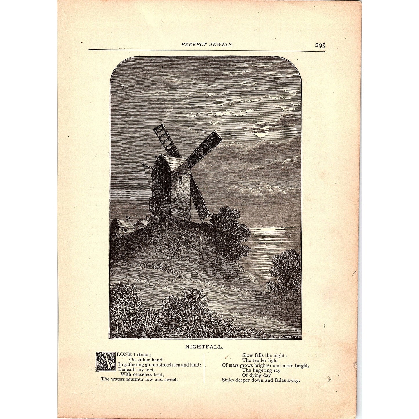 Nightfall - W.W. Ellsworth 1884 Poem TA5-CJ-5