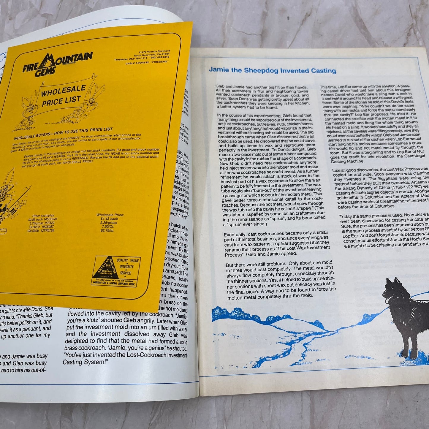 Fire Mountain Gems Casting Handbook Catalog M11