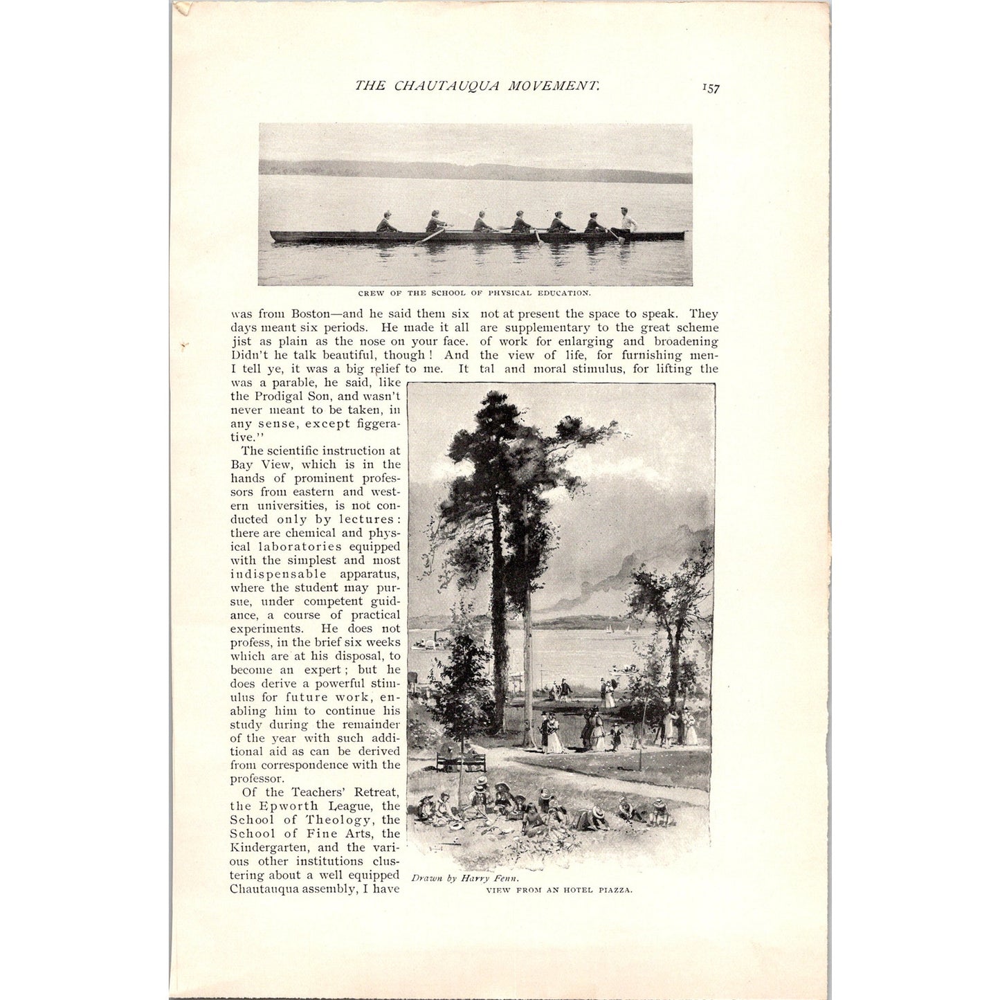 The Chautauqua Movement Hjalmar Hjorth Boyesen 6 Pages 1985 Article AH6-7