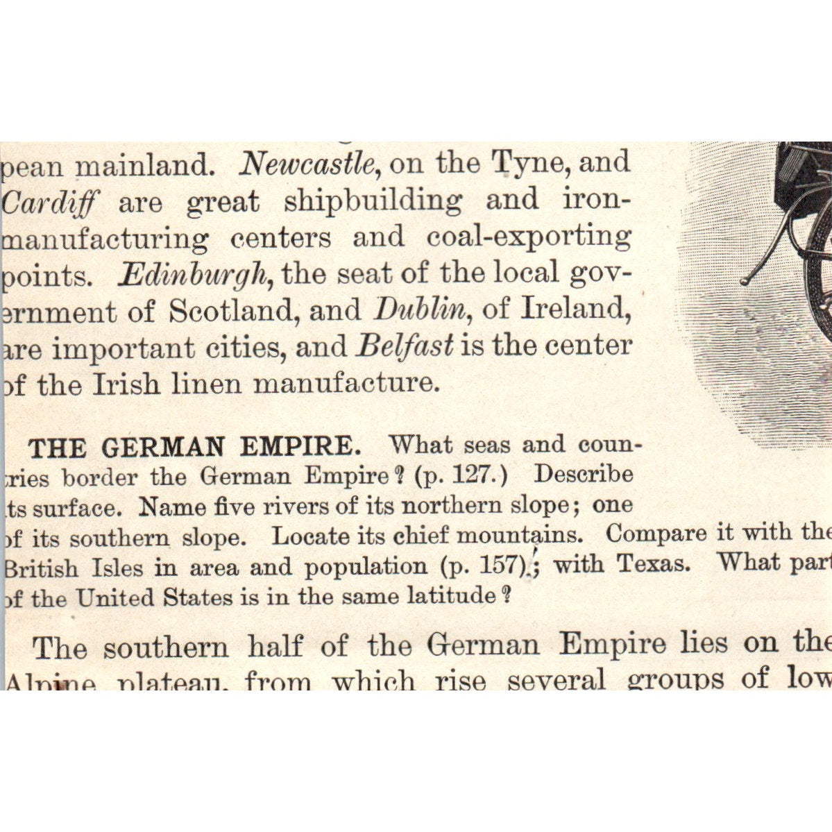 Bridge over the Firth of Forth Scotland 1901 Engraving AF2-A6
