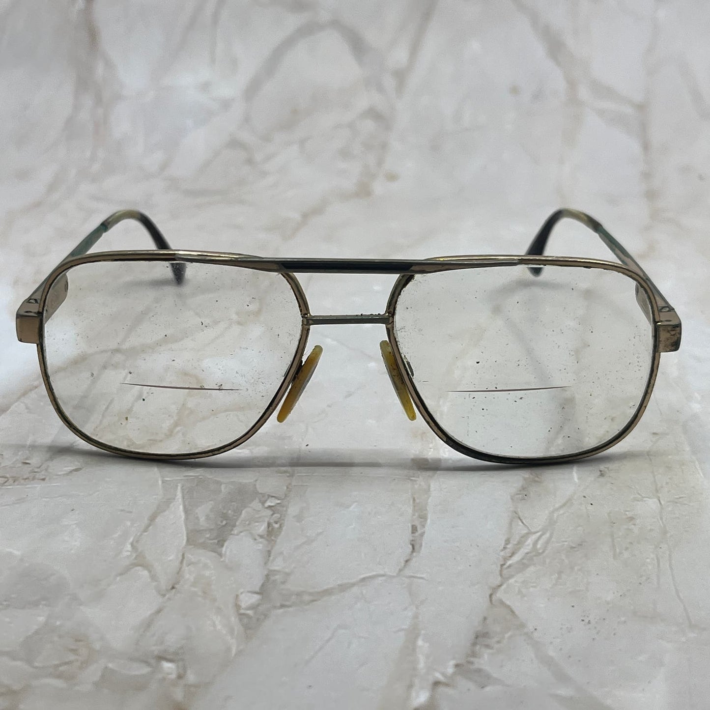 Retro Men’s Saiflo Gold Tone Aviator Sunglasses Eyeglasses Frames TD7-G6-1