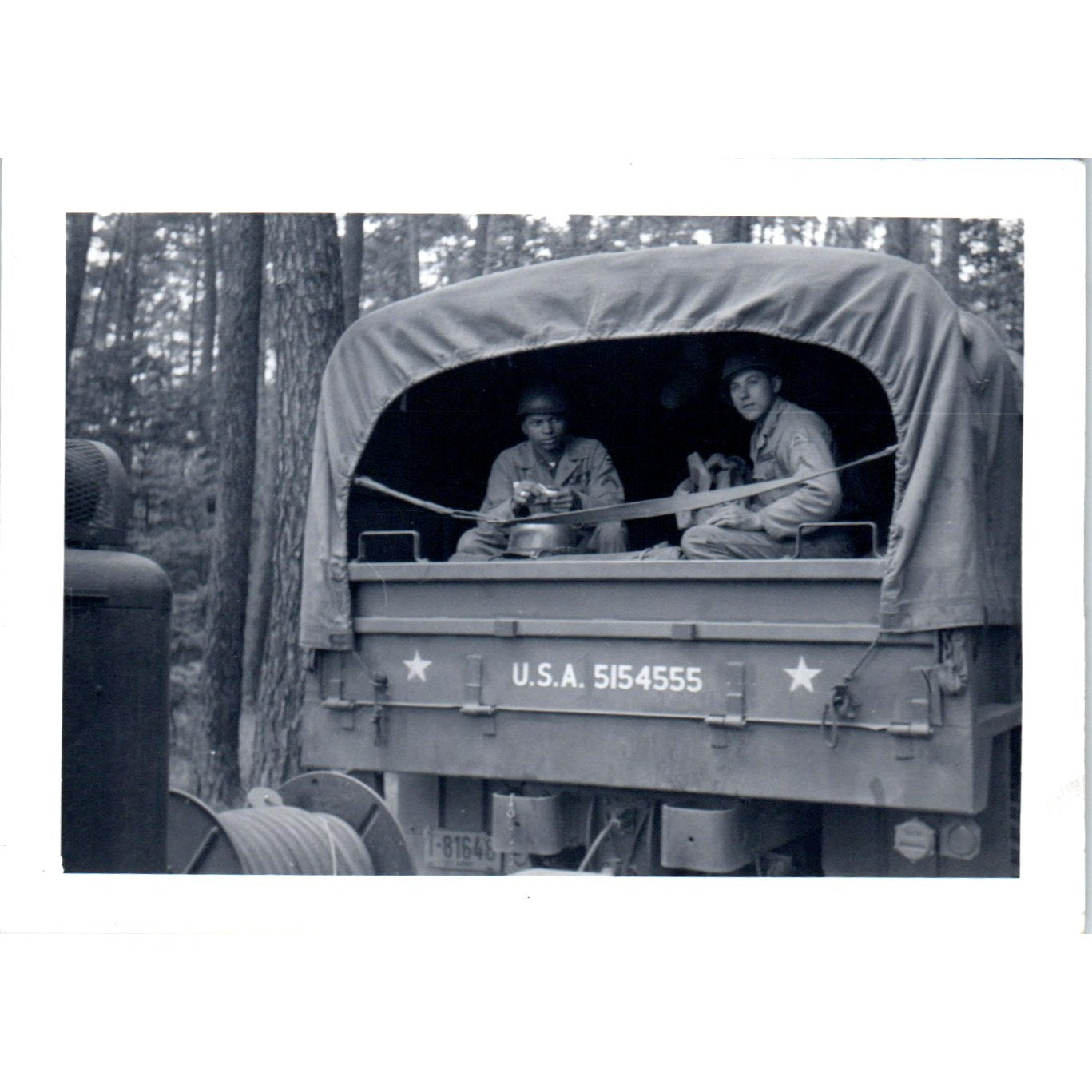 African American Soldier Petty & Krymsic Postwar Germany c1954 Photo AF1-AP6