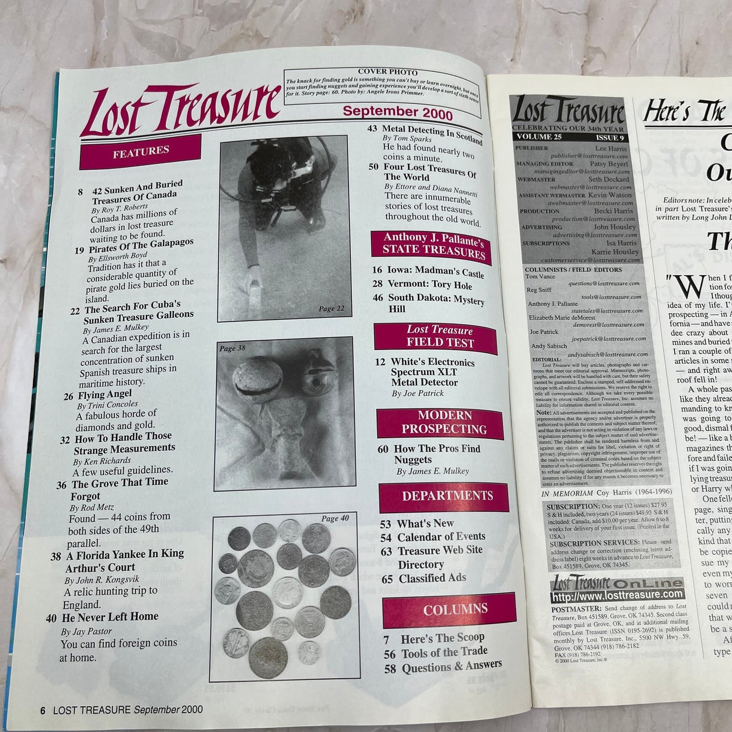 2000 Sept - Lost Treasure Magazine - Treasure Hunting Gold Prospecting M14