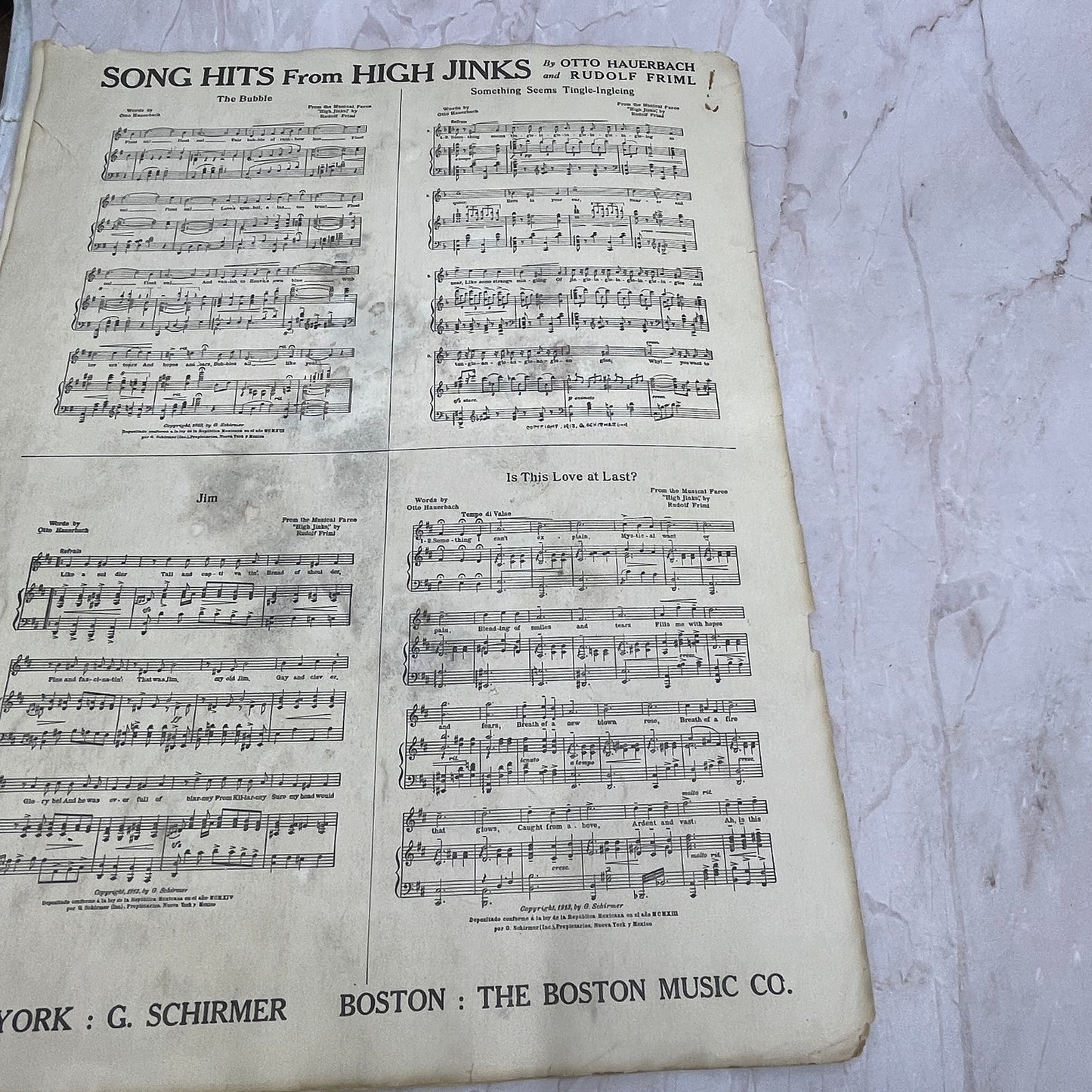 1913 The Dixiana Rise One Step Hi Jinks Antique Sheet Music Ti5