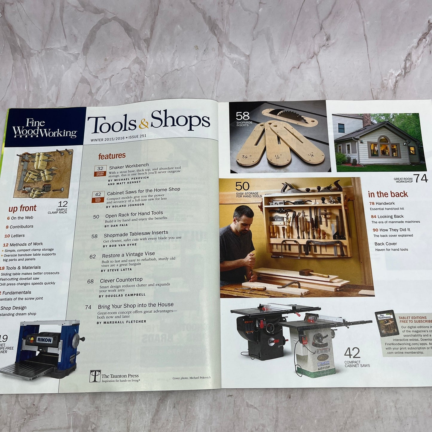 Tools and Shops - Winter 2016 - Taunton's Fine Woodworking Magazine M36