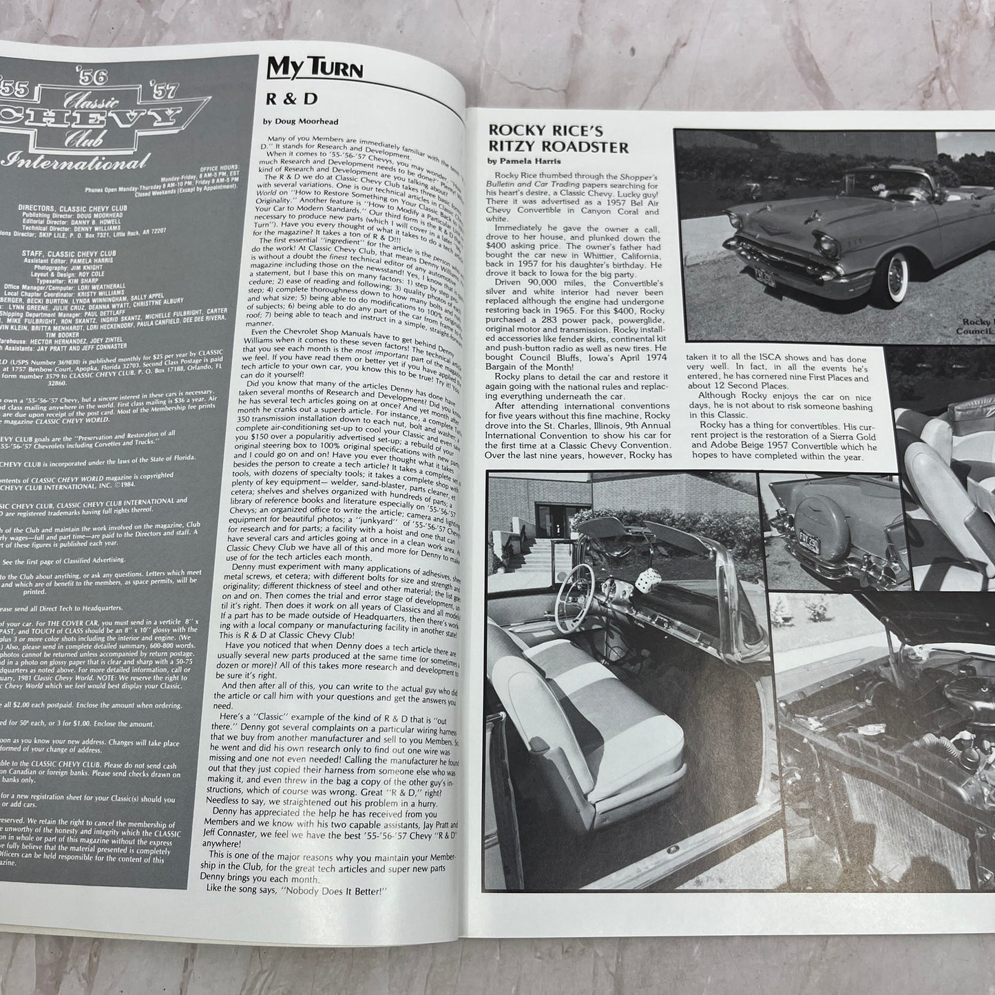 Differential Radio ID - '55, '56, '57 Classic Chevy World Magazine Jun 1984 M31