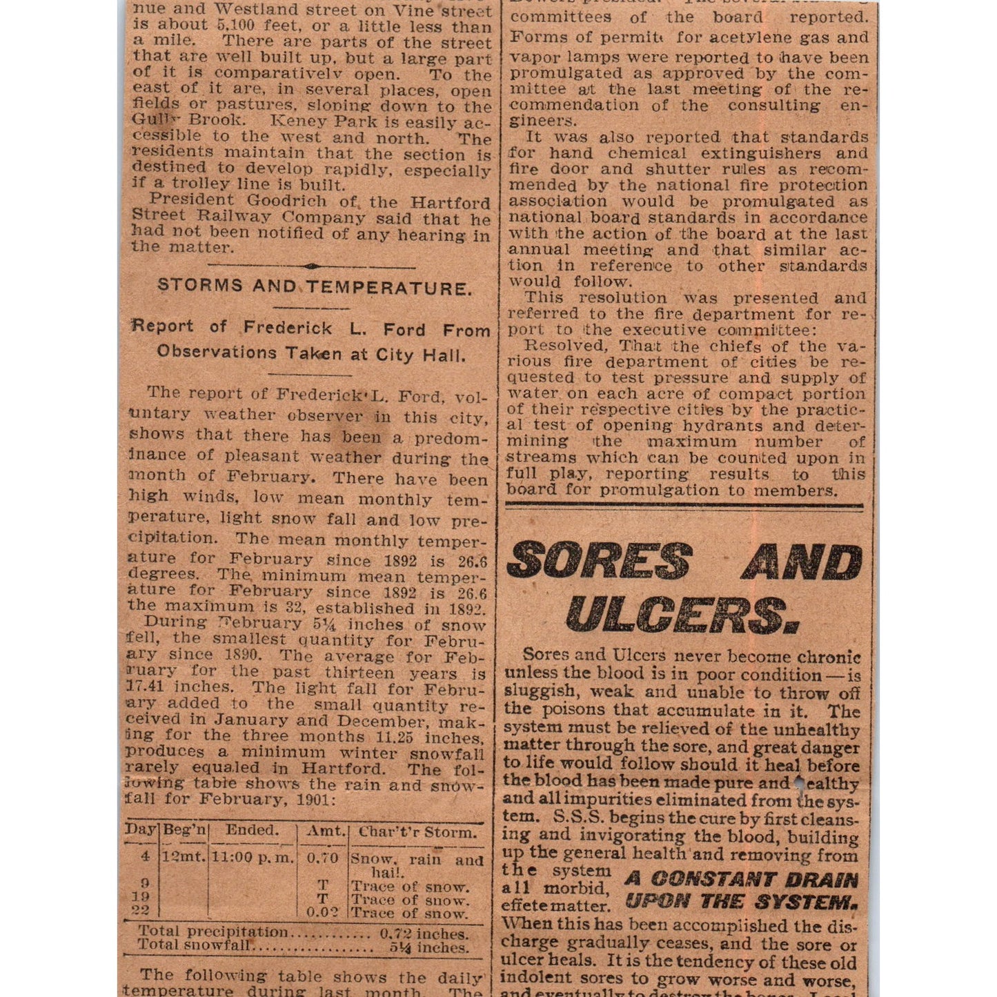 Sage, Allen & Co Tailors Hartford 1901 Newspaper Ad AD8-H1