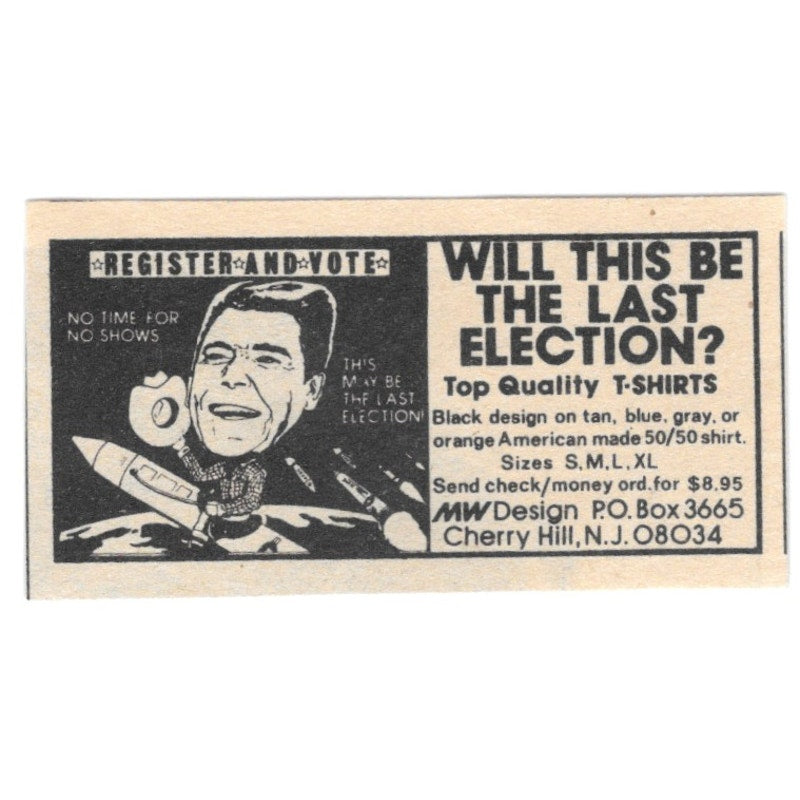 MW Design Quality T-Shirts Cherry Hill NJ 1984 Ad AF8-S7