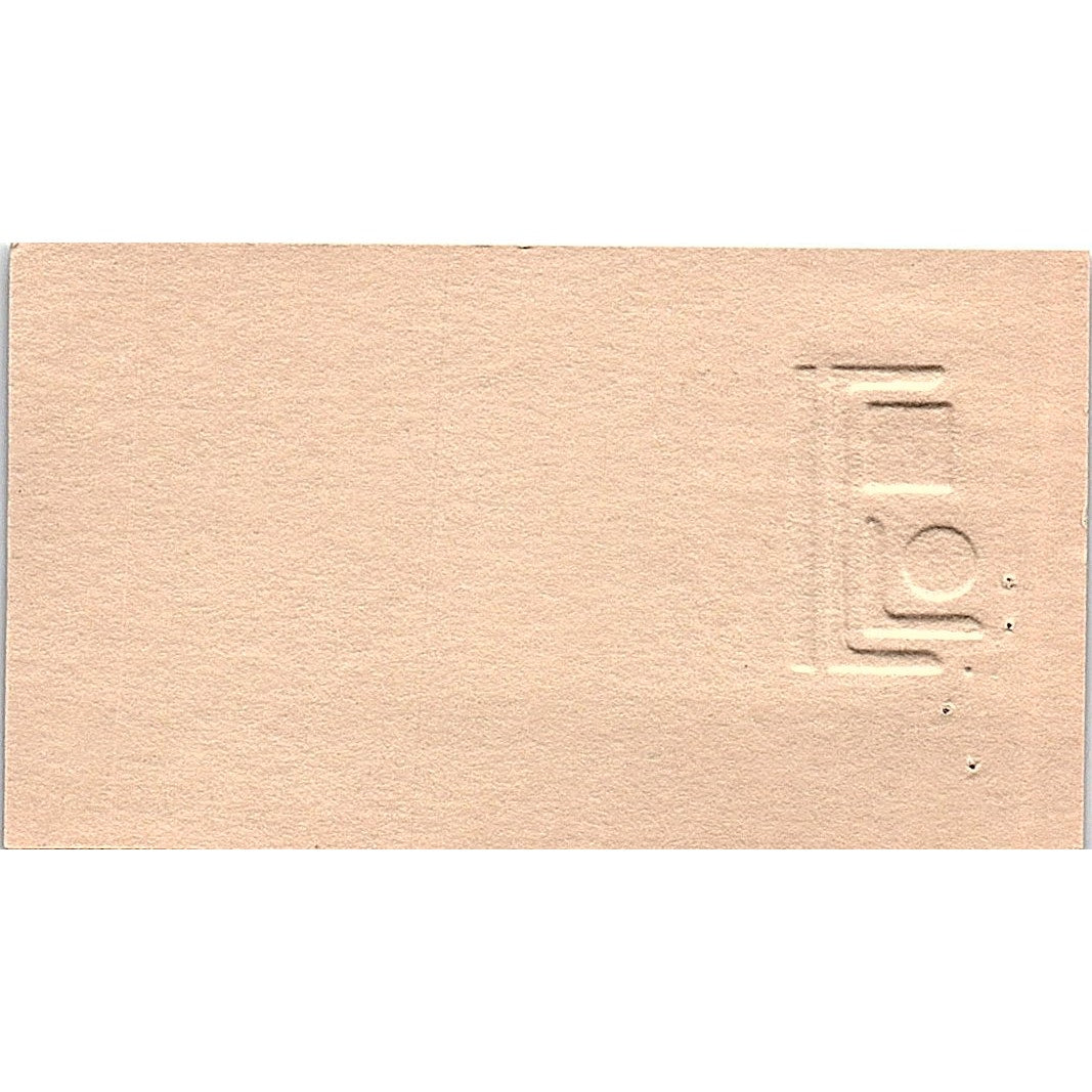 Chaparral Steel Co Leslie J Beich Midlothian TX Vintage Business Card SE5-B1