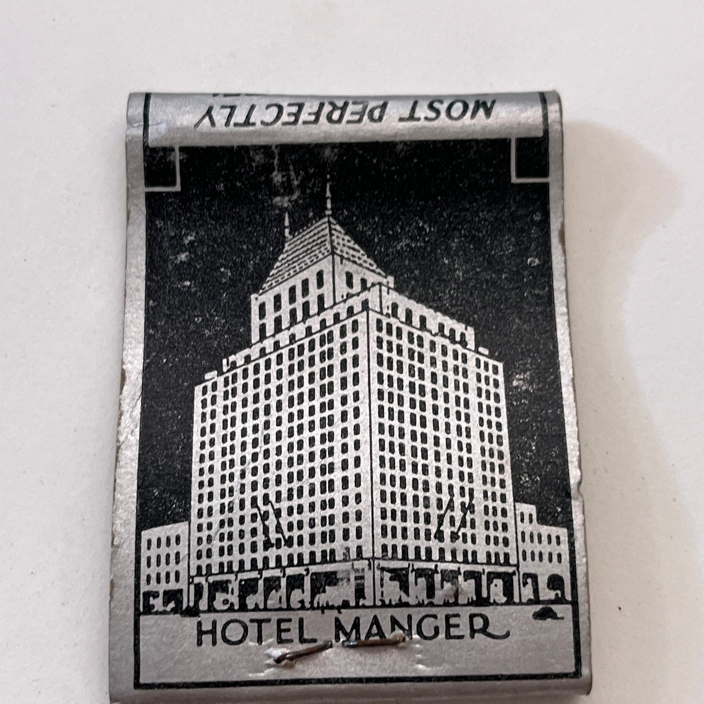 Hotel Manger Boston MA Vintage Matchbook Cover TB8-MB3-8