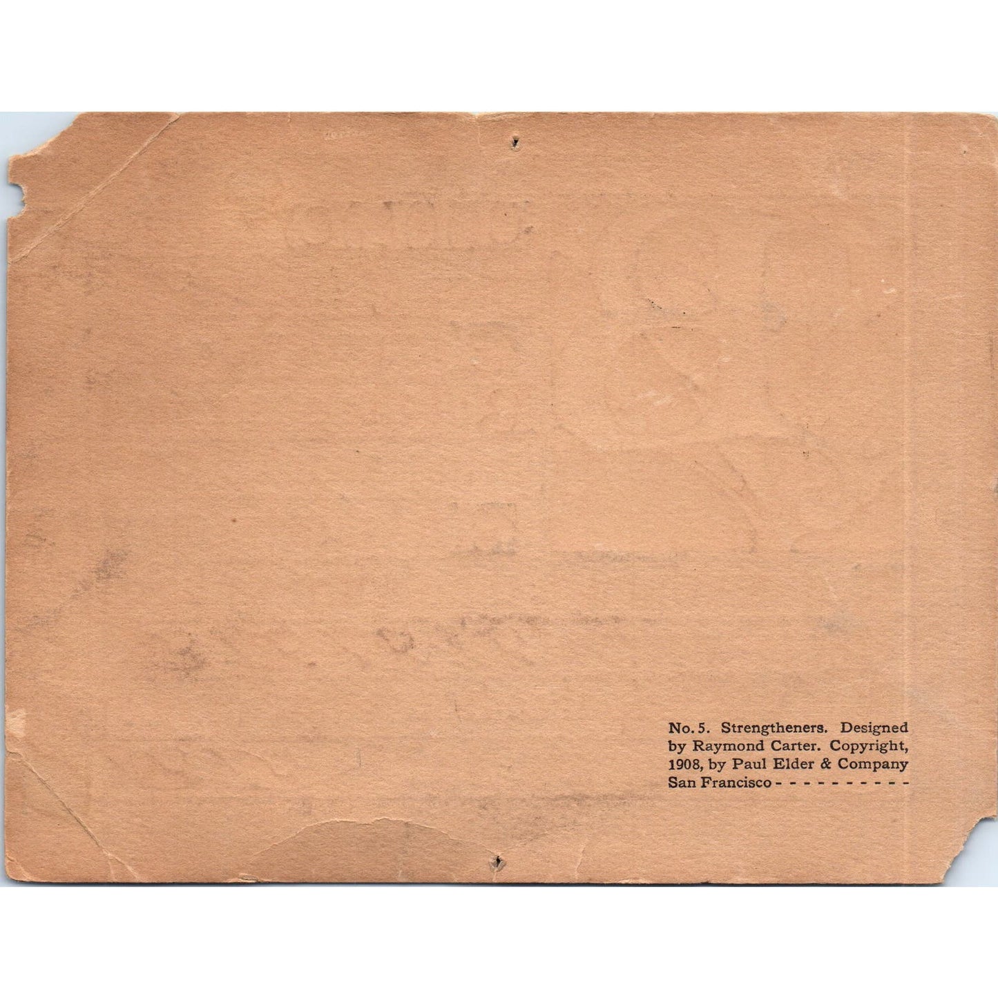 1908 Build a Little Fence of Trust Card M.F. Butts Paul Elder & Co 5x6 AB9