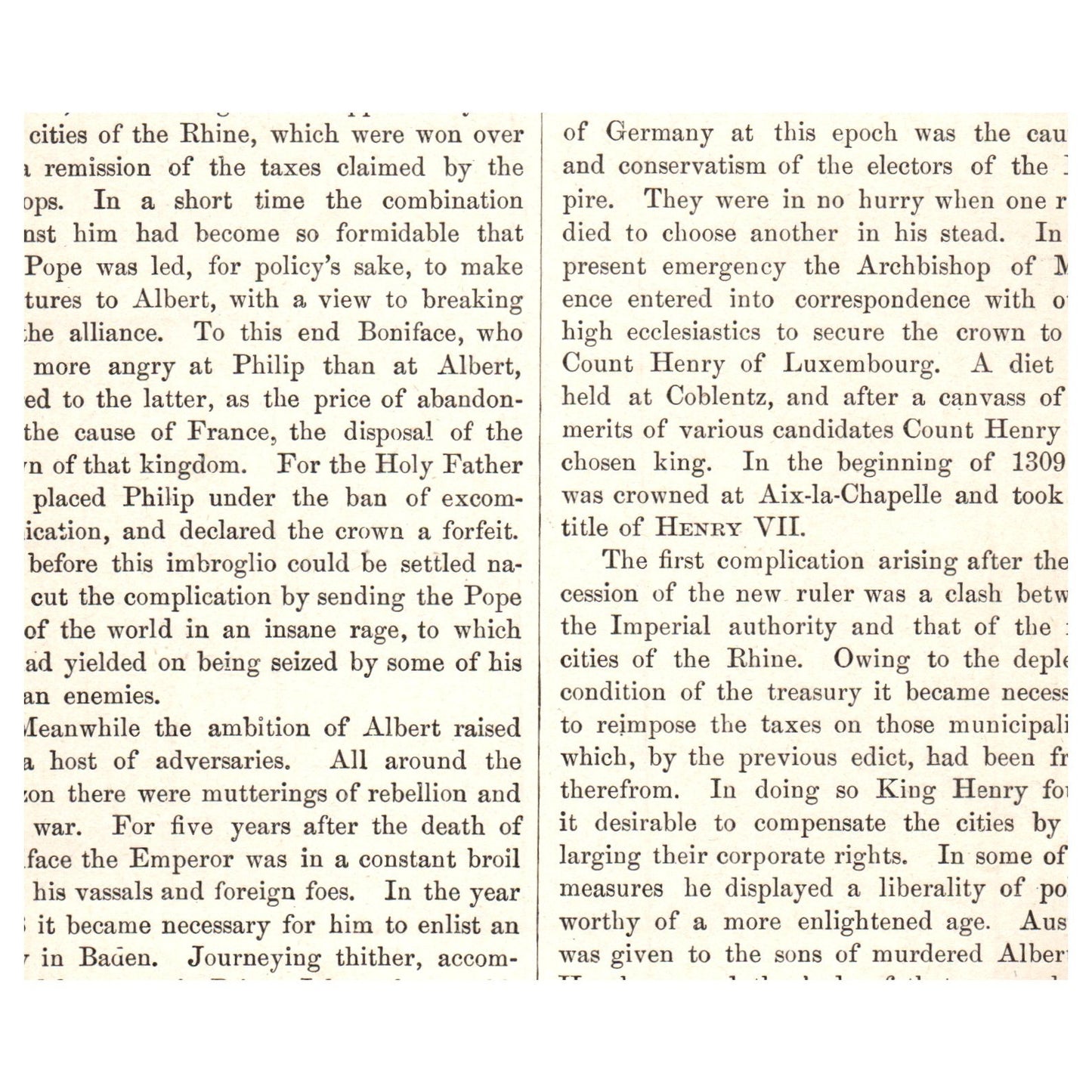 The Battle at Morgarten after Plueddemann 1911 Engraving Print AF5-7