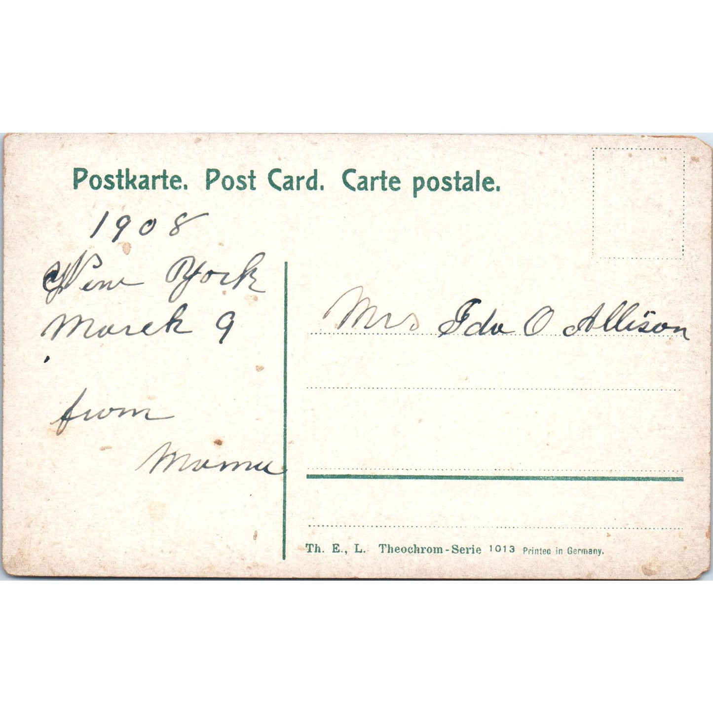 Victorian Girl With Saint Bernard Dog Illustration c1908 Postcard PD2