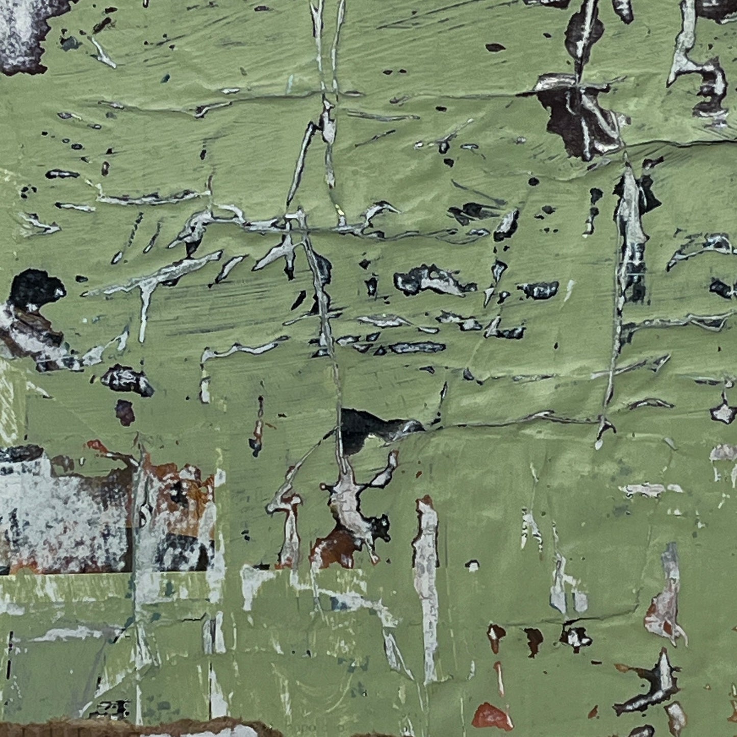 Original Mixed Media Modern Art Collage Painting 11x14 "Pardon"