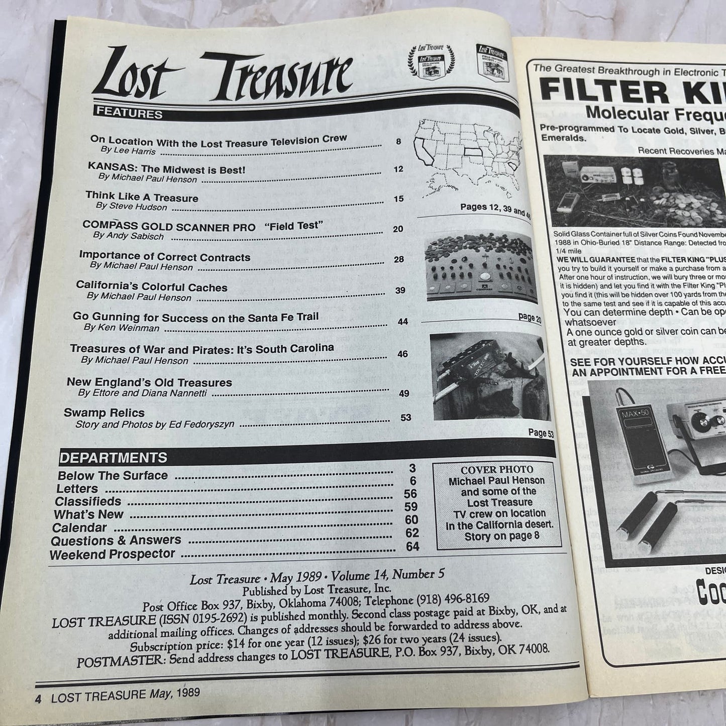 1989 May - Lost Treasure Magazine - Treasure Hunting Gold Prospecting M14