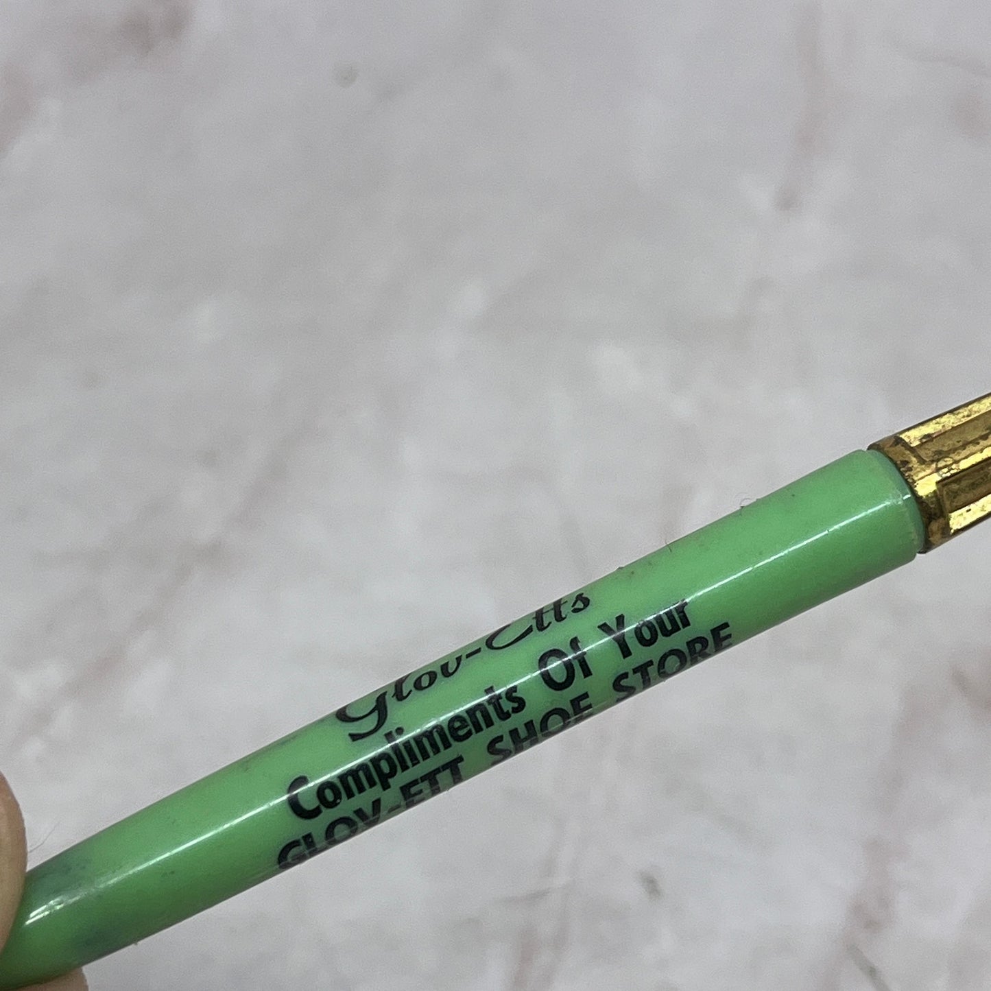 Glov-Ette Shoe Store Advertising Premium Vintage Mechanical Pencil SB8-Y2