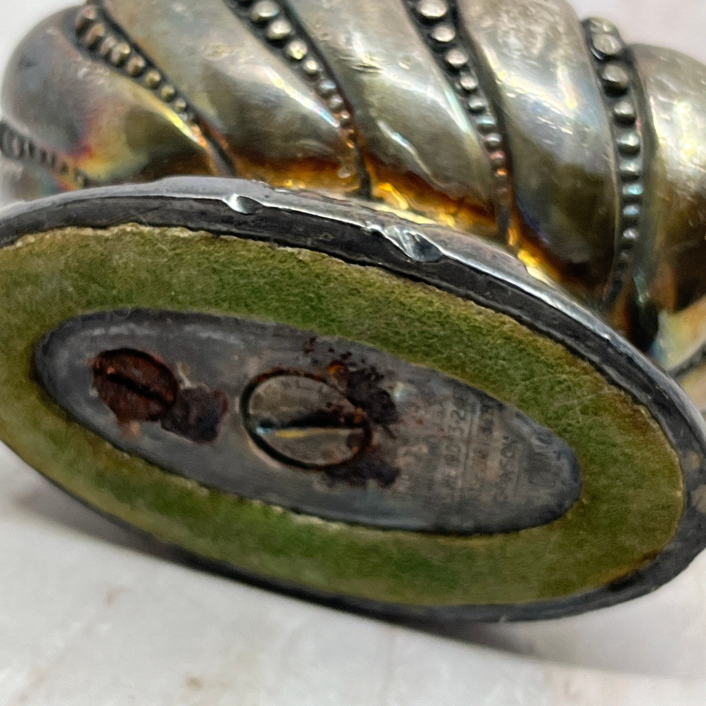 Vintage Art Deco Ronson Crown Silver Plate Table Lighter TL26