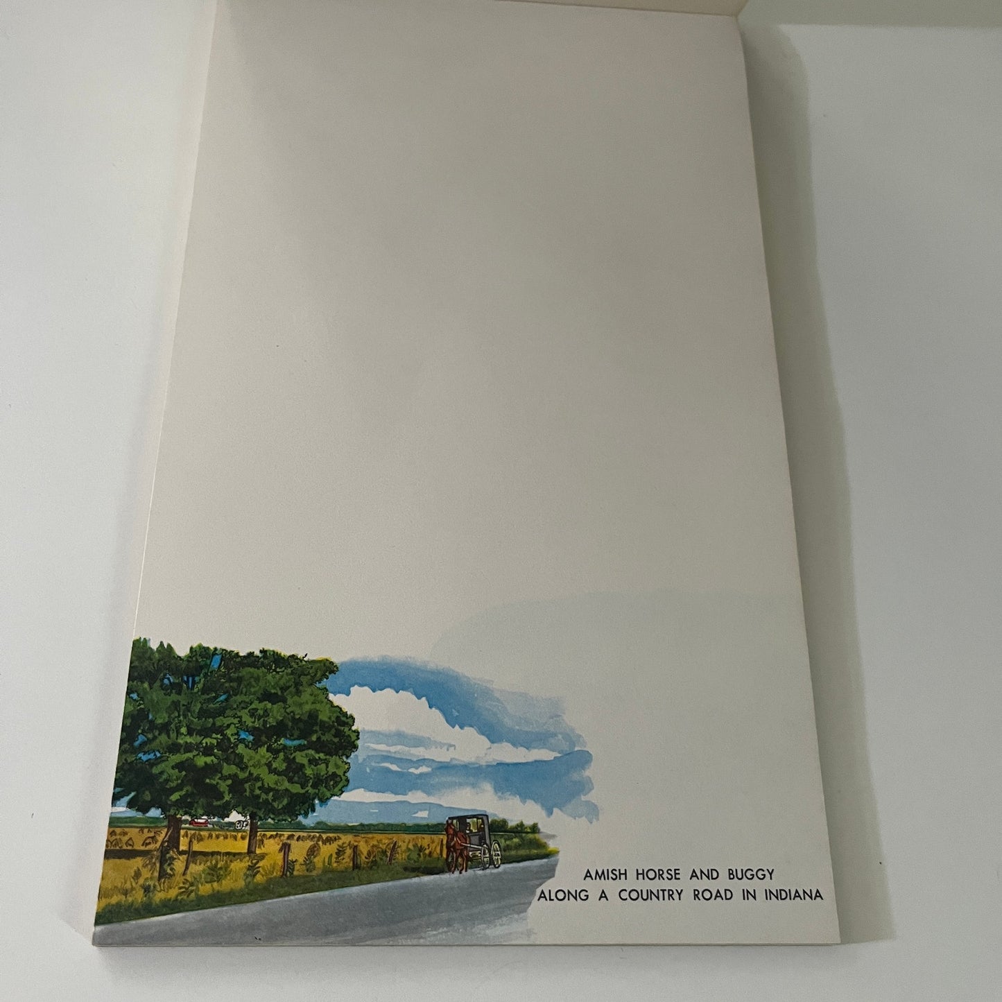 Retro Indiana Tourist Notepad Blank Vintage Vagabond Creations TE2-BB