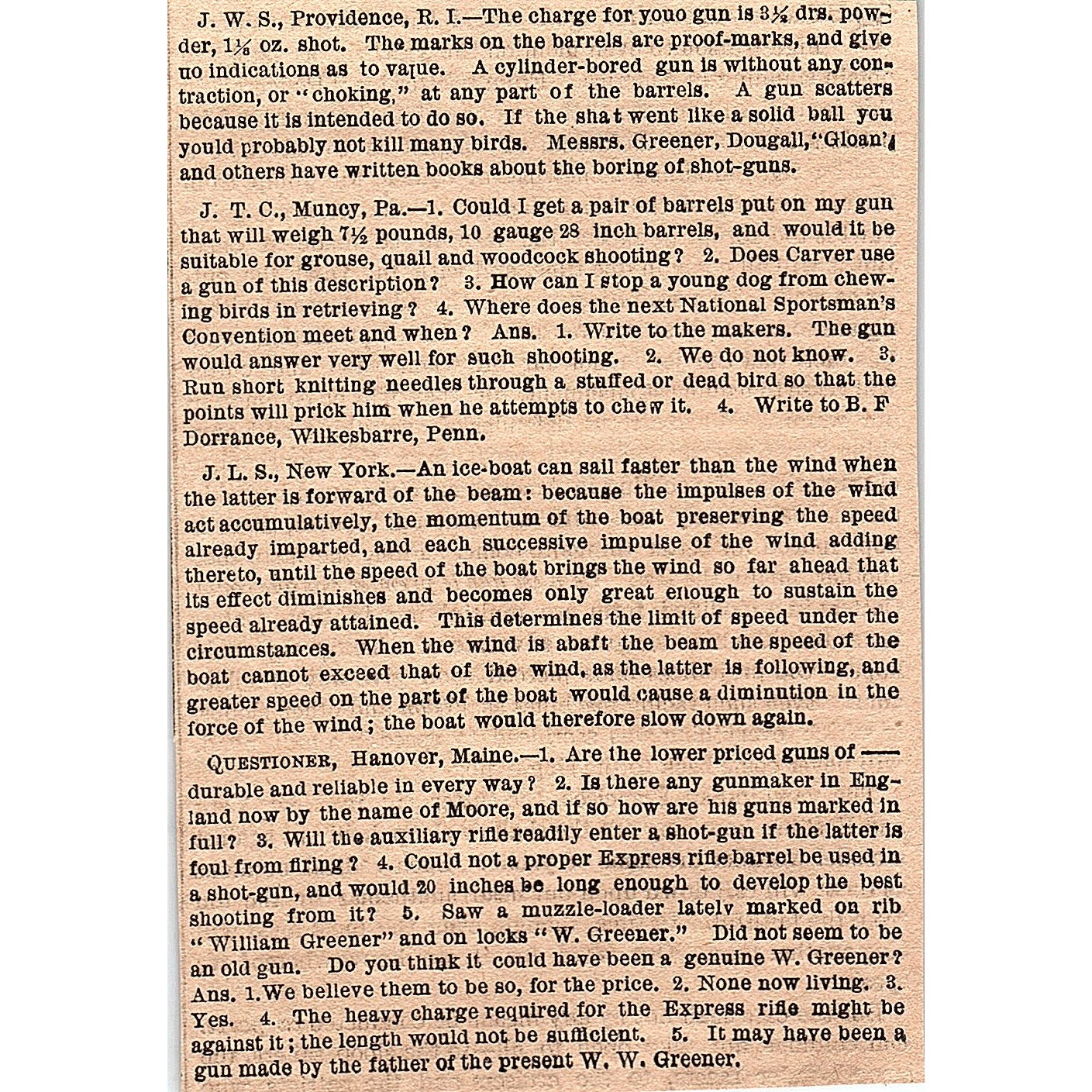 Answers to Correspondents - Where to Go For Game 2 Pages 1878 Article AG2-7