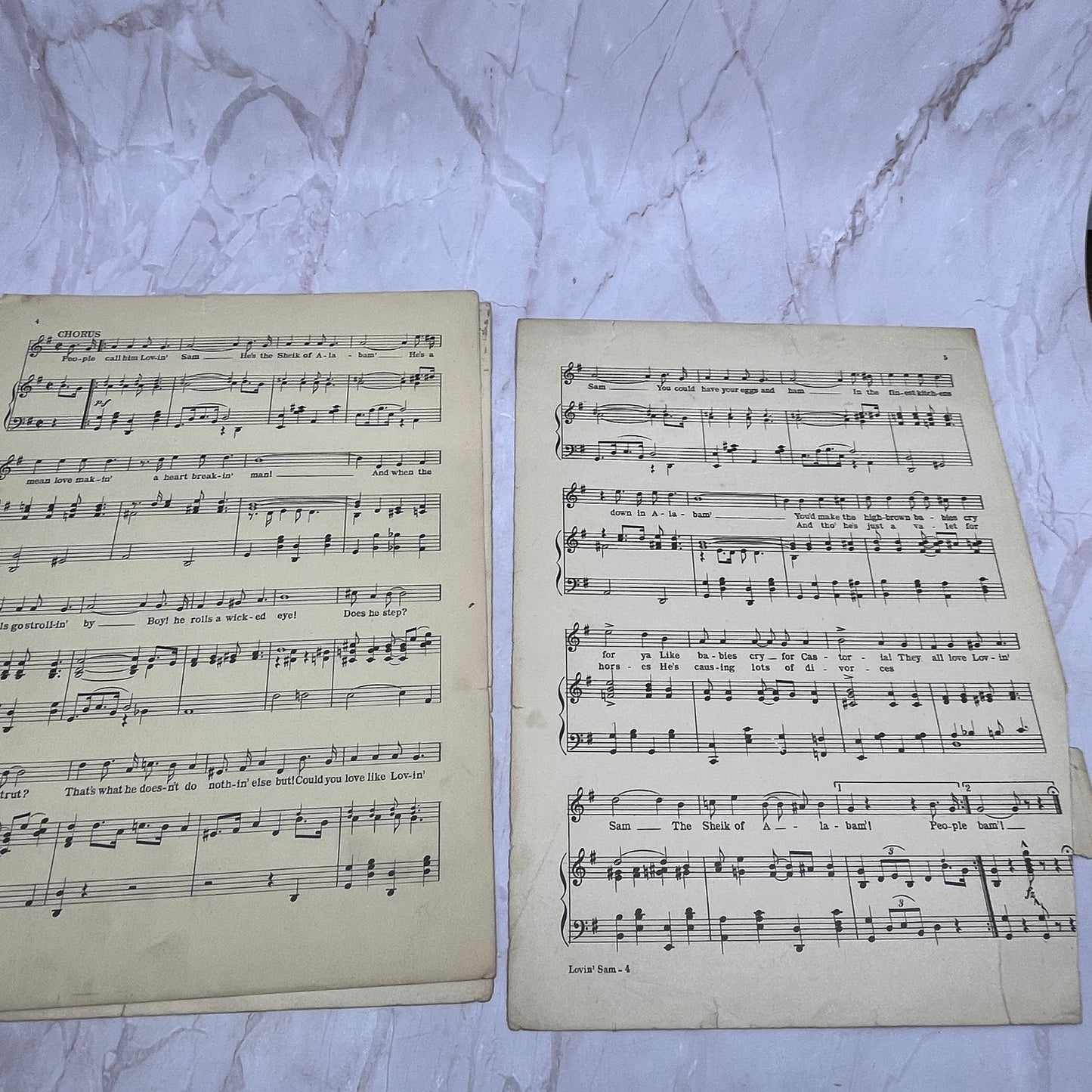 1922 Lovin' Sam The Sheik of Alabam Jack Yellen Florence Brady Sheet Music Ti5