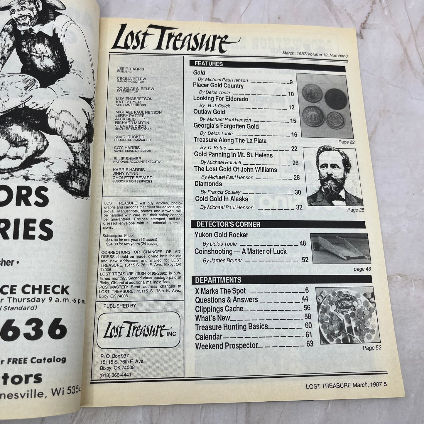 1987 March - Lost Treasure Magazine - Treasure Hunting Gold Prospecting M15