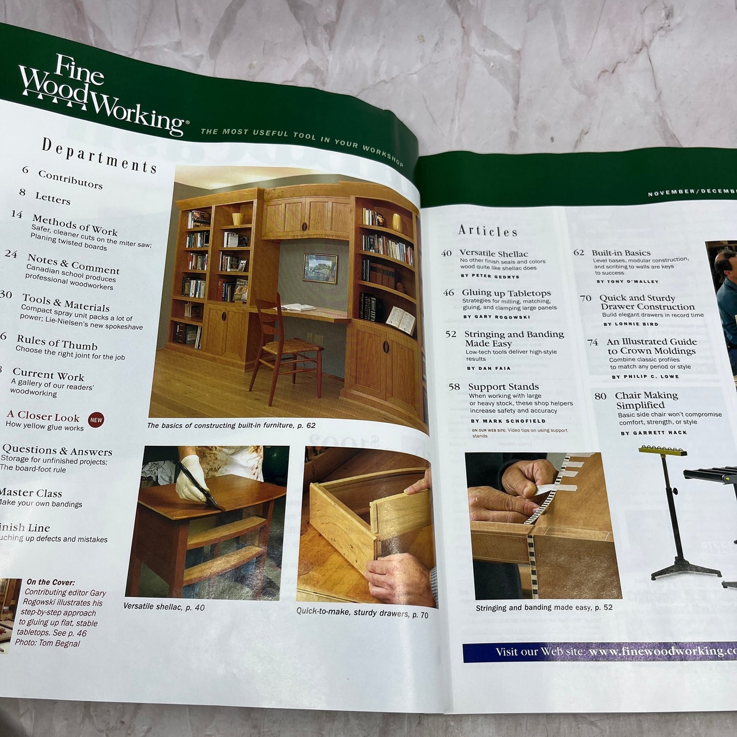 Flat Tabletops - Dec 2003 No 166 - Taunton's Fine Woodworking Magazine M34