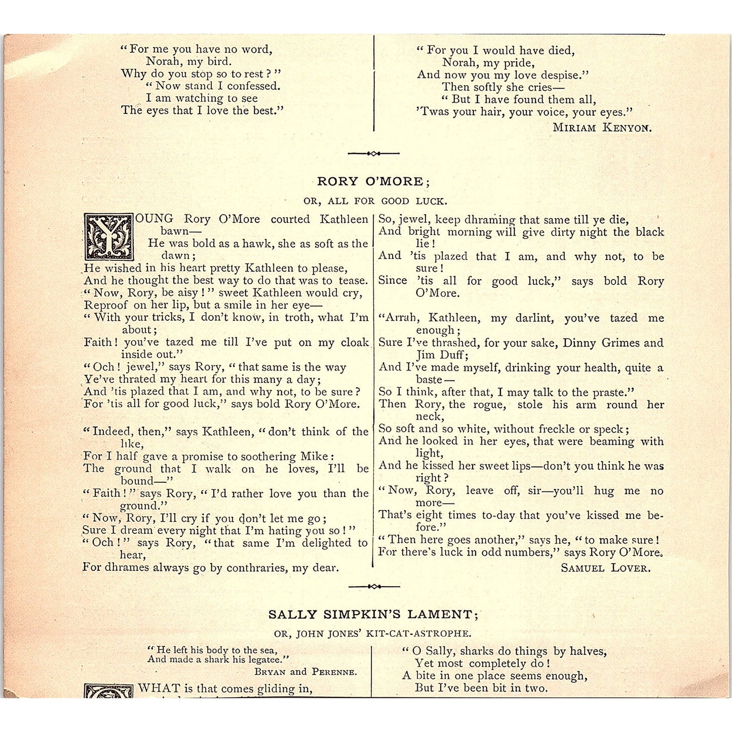 Salvation and Morality - David Swing 1884 Poem AG3-1