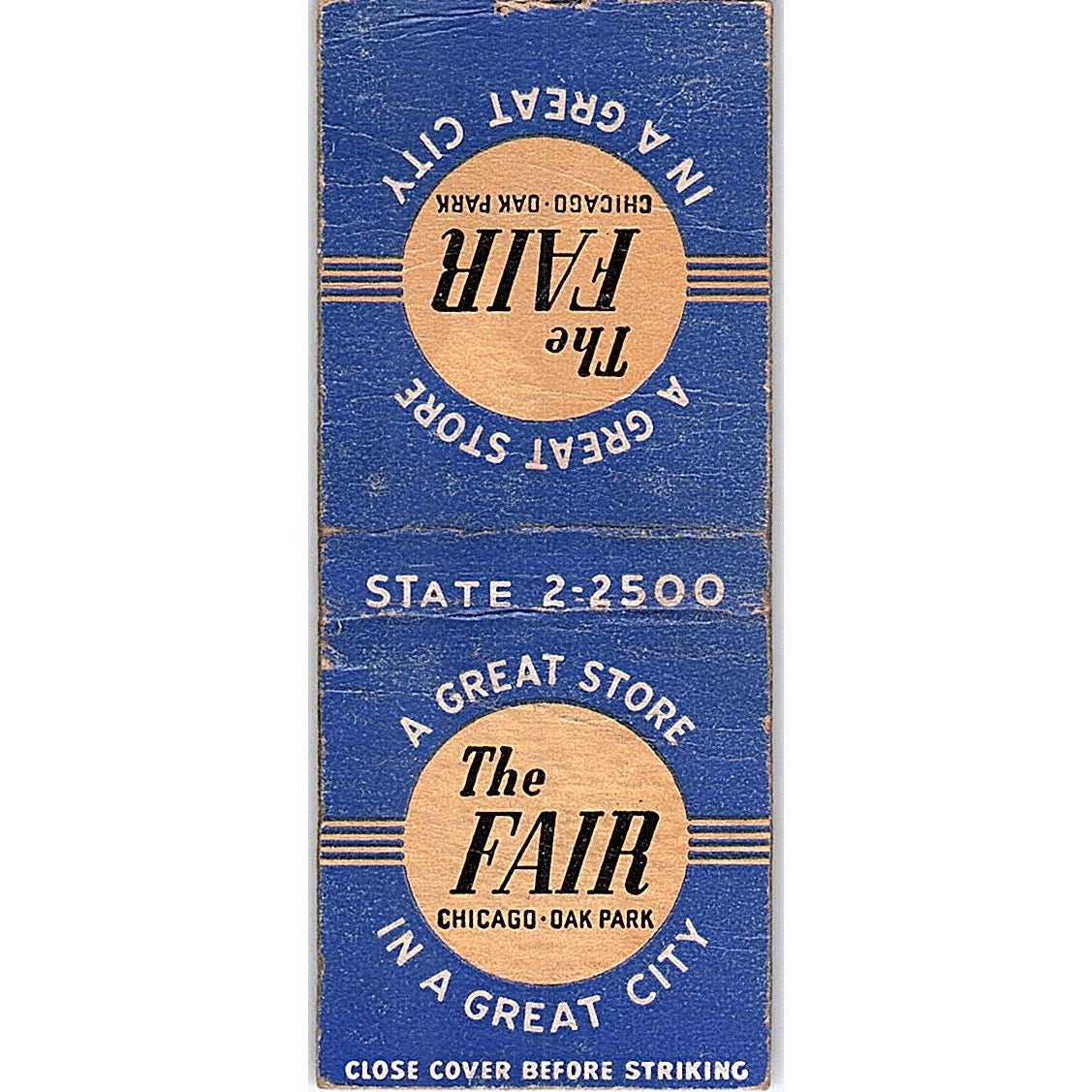 The Fair - Chicago - Oak Park Vintage Matchbook Cover SF3-Y3