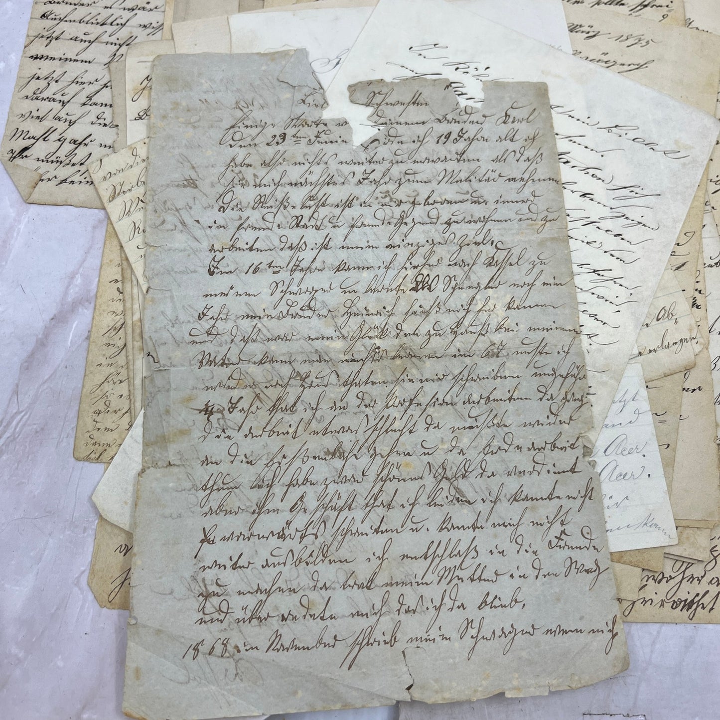 1800s Collection of Original Handwritten German Letters Mostly 1860-1880s D18