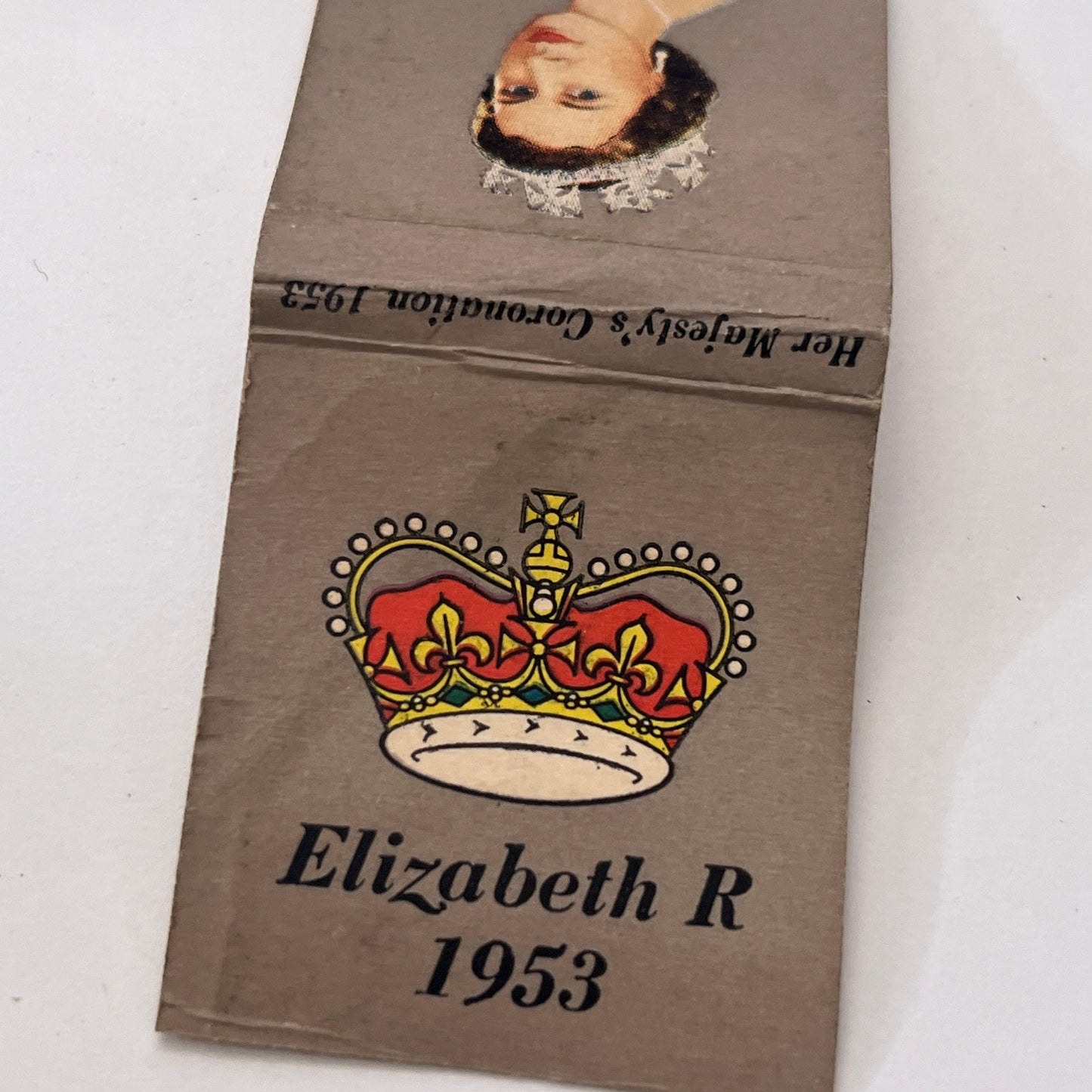 1953 Queen Elizabeth Vintage Matchbook Cover MM2-8