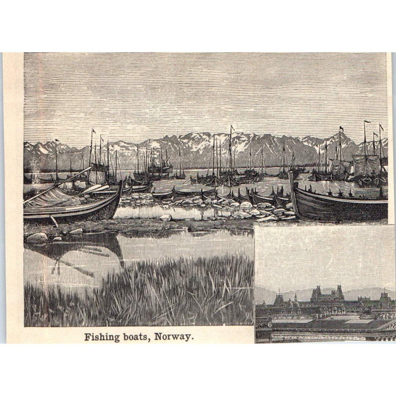 A Scene in Rotterdam 1901 Engraving AF2-A6