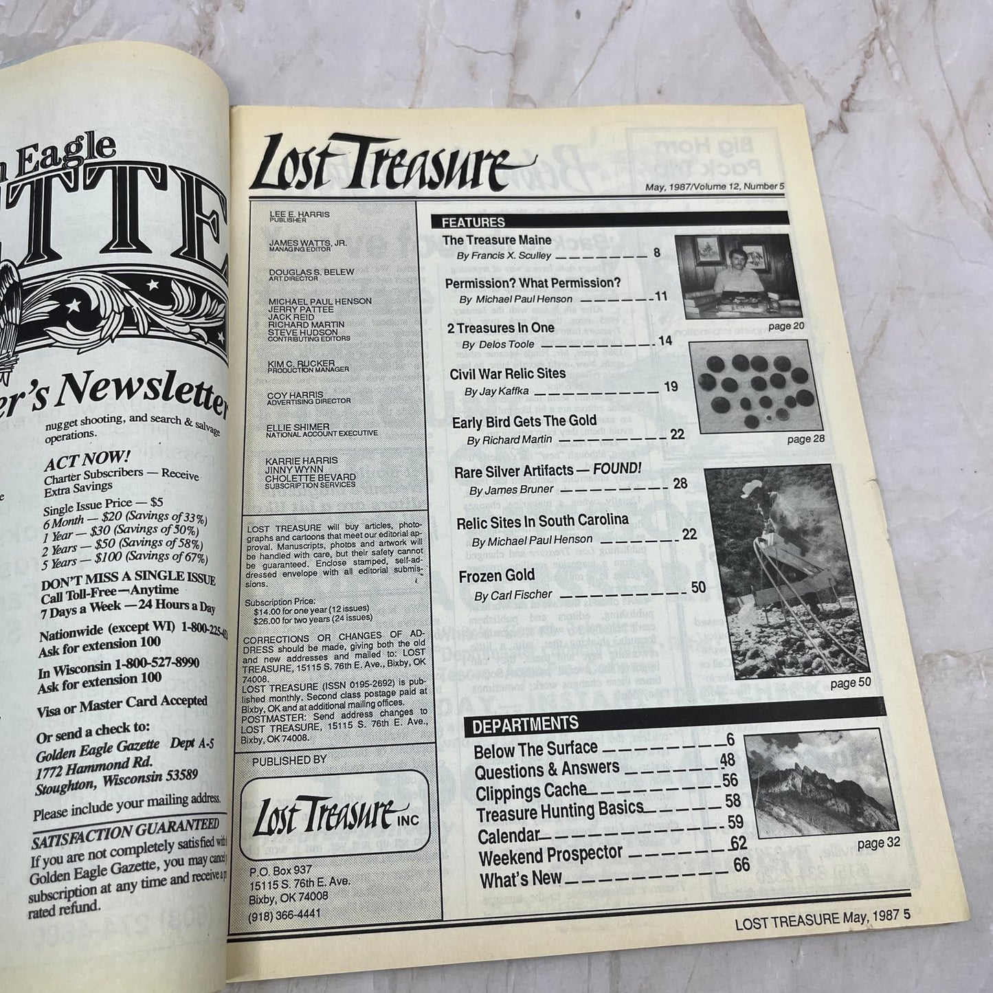 1987 May - Lost Treasure Magazine - Treasure Hunting Gold Prospecting M15