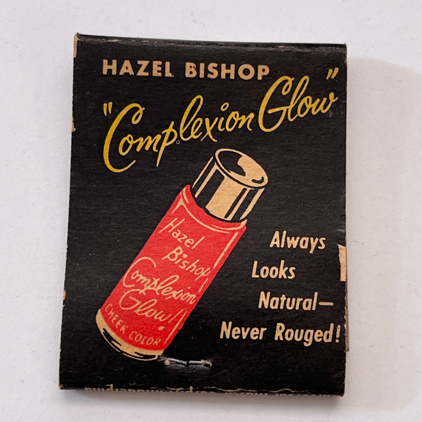 Hazel Bishop Lipstick Complexion Glow Makeup Vintage Matchbook Cover TB8-MB3-6
