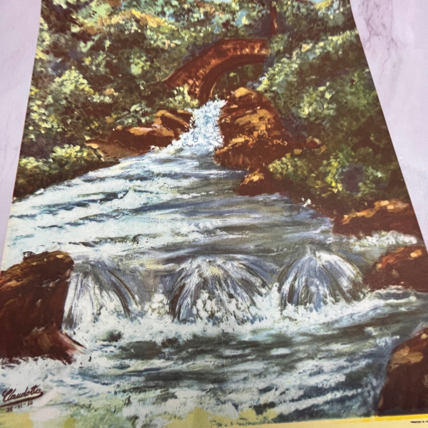 En Valle De Bravo, Mexico - Claudette Retro Mexican Art 11.5x14.5" Art Print V22