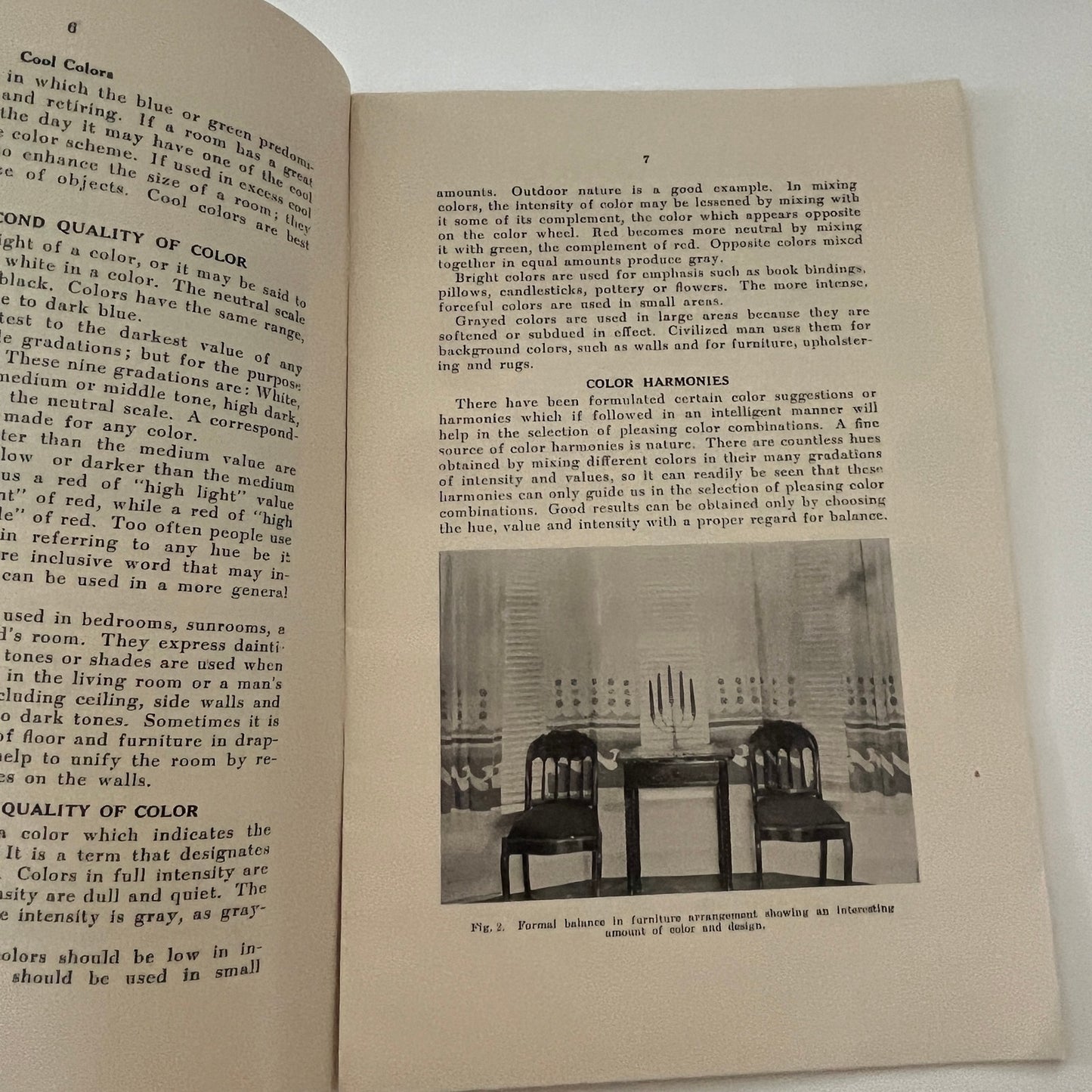 Color and Design in the Home 1938 Iowa State Bulletin Booklet TK2-XB4