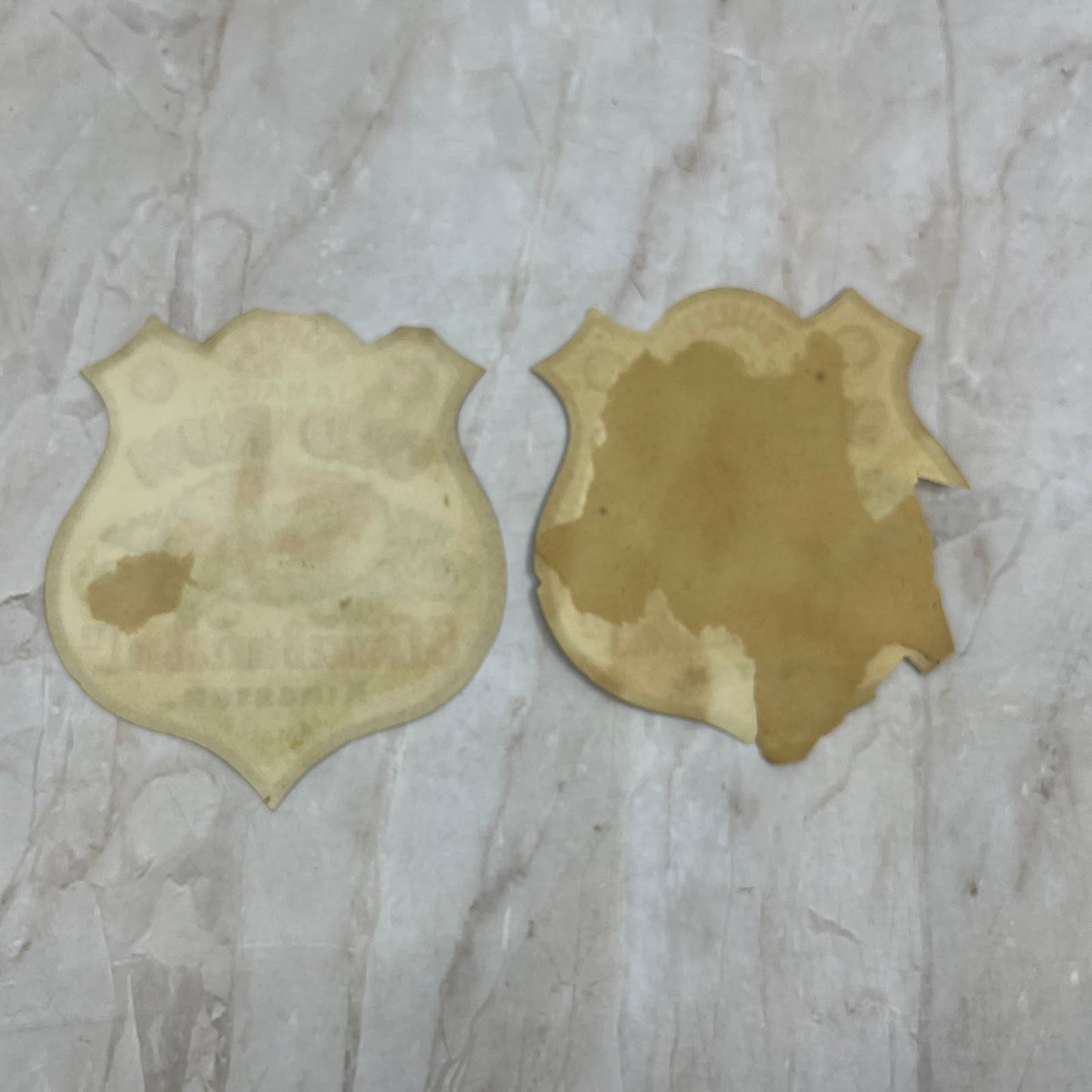 Vtg Burke's Fine Jamaica Old Rum Label Set G. Eustace Burke & Bro Kingston AE5