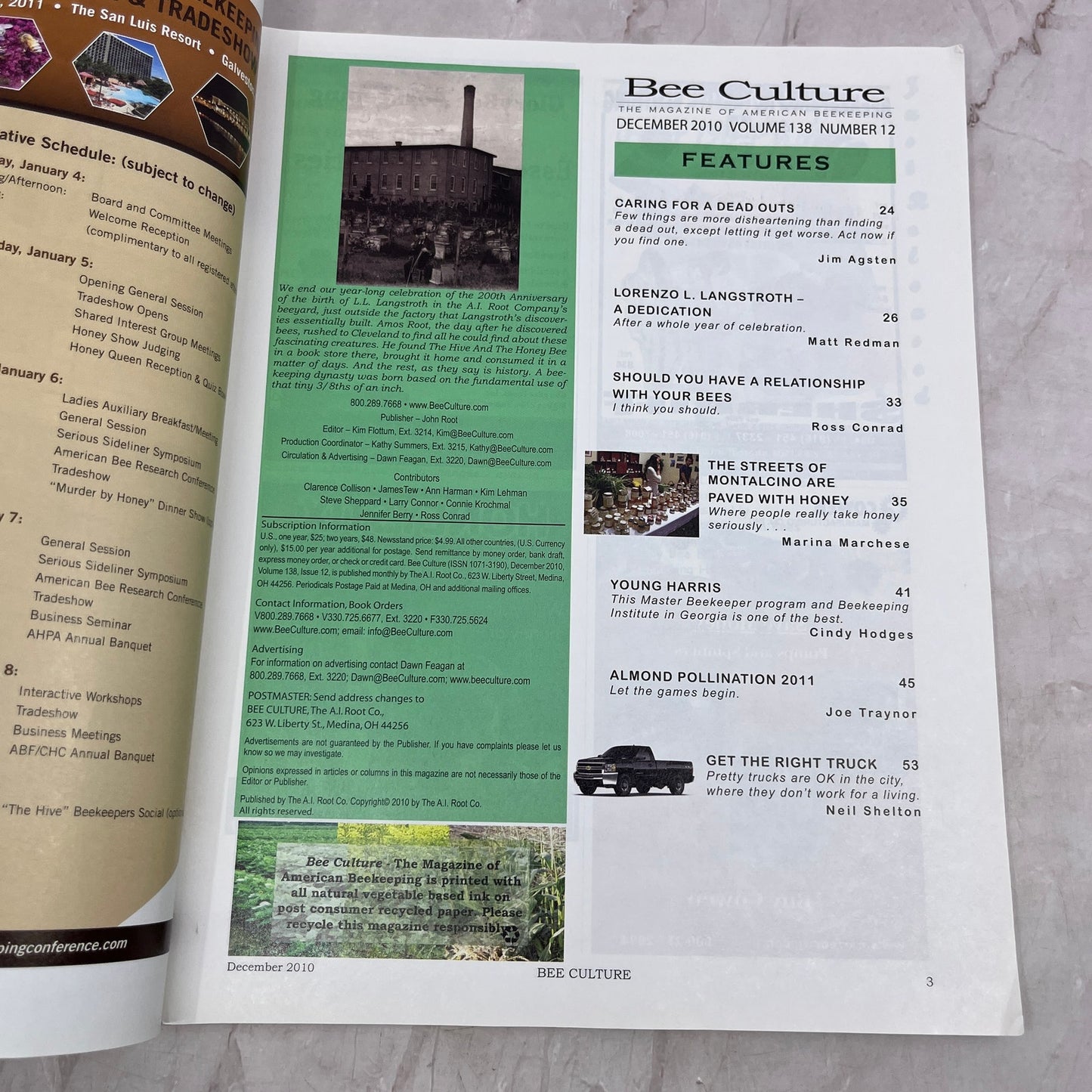 2010 Dec - Bee Culture Magazine - Bees Beekeeping Honey M32