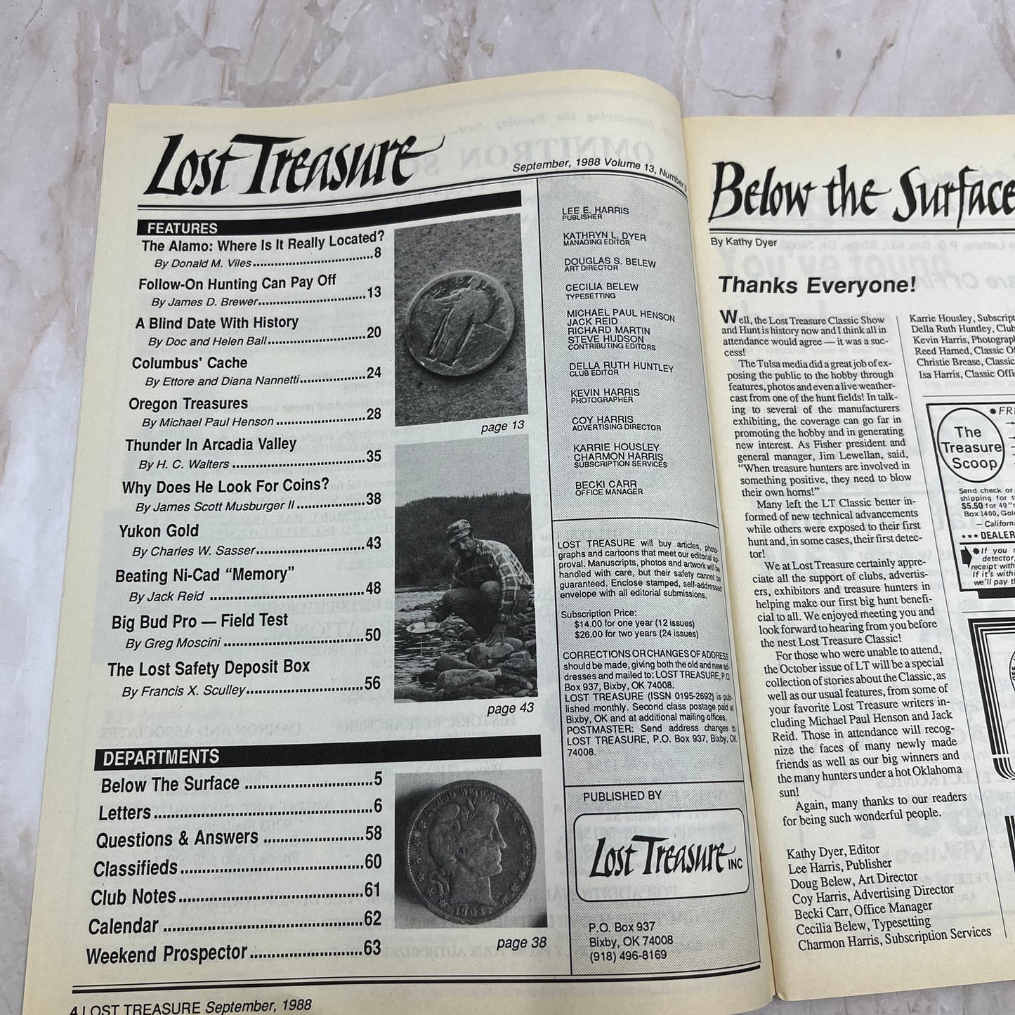 1988 Sept - Lost Treasure Magazine - Treasure Hunting Gold Prospecting M15
