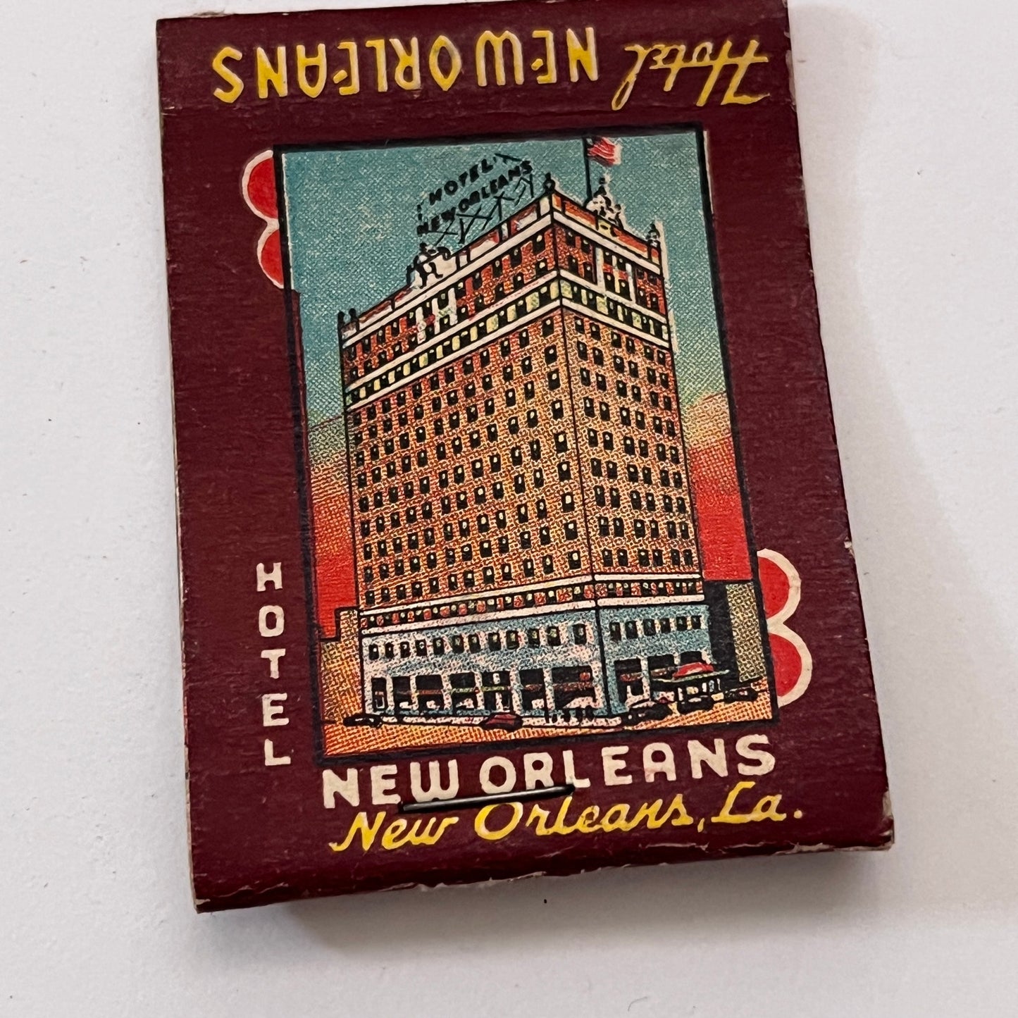 Hotel New Orleans Canal Street Louisiana Vintage Matchbook Cover TB8-MB2-10